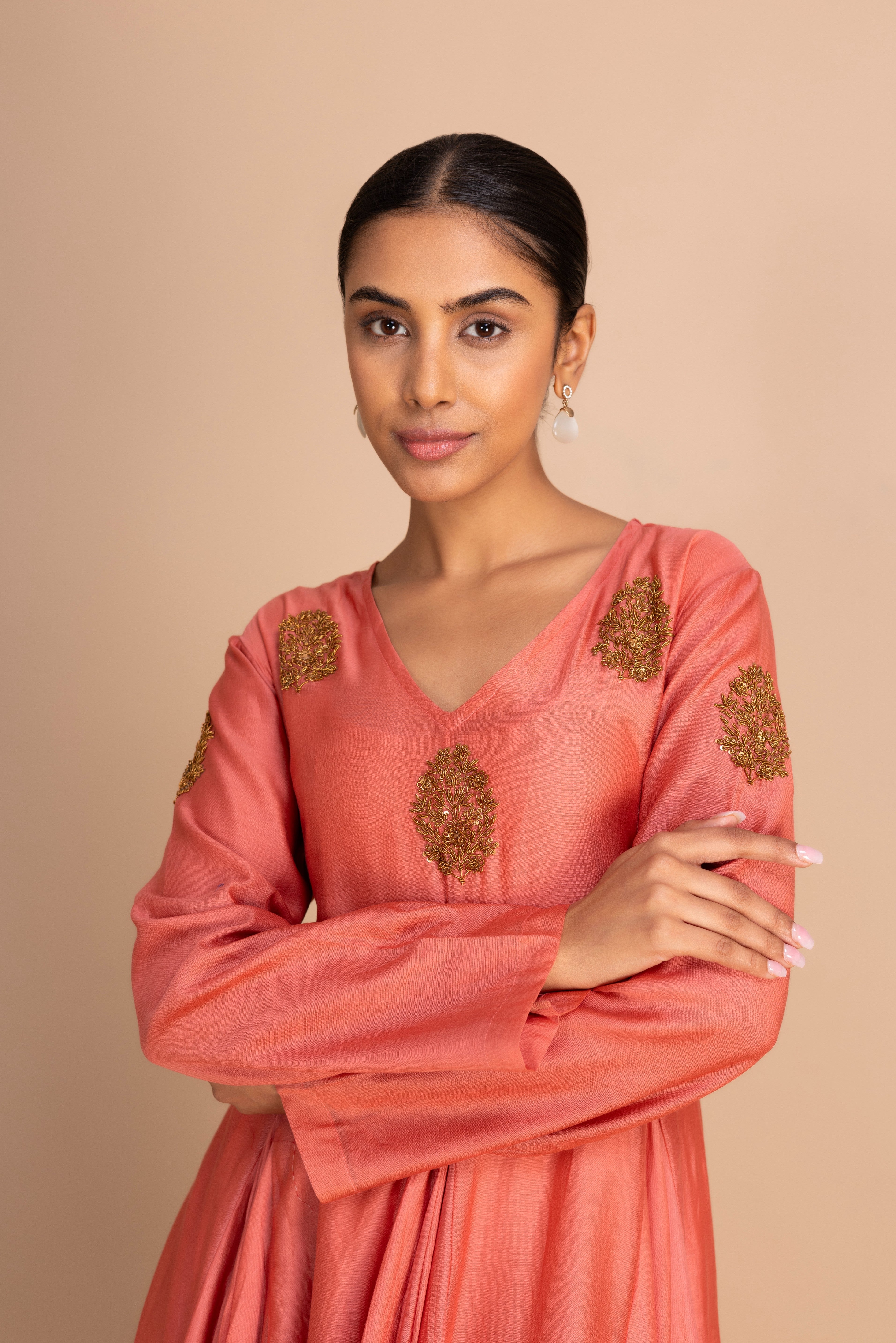 EMBROIDERY 2KLOSH FADED ROSE PERSIAN