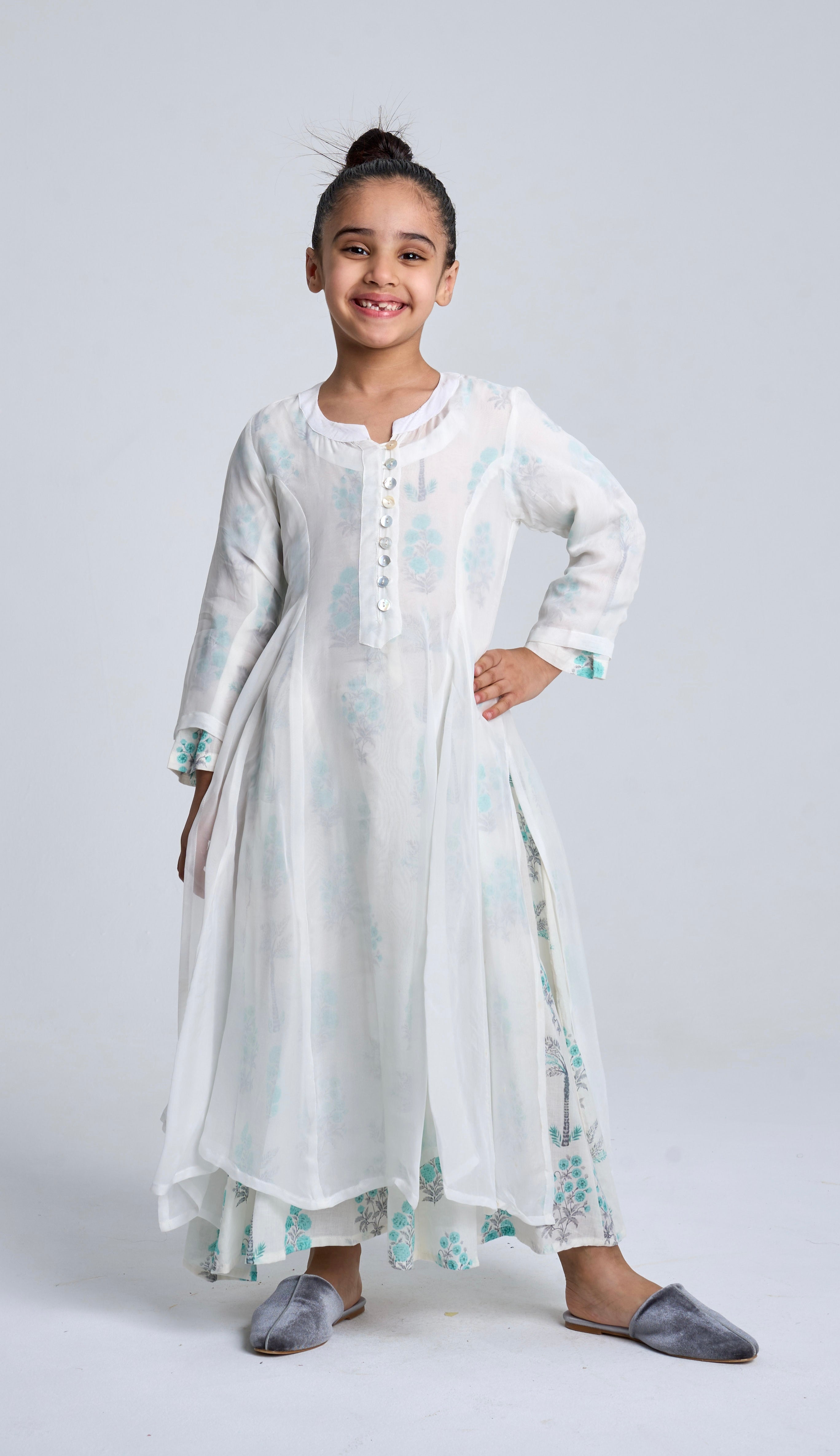 Kids 7 Double Button Dress 13C SAHARA