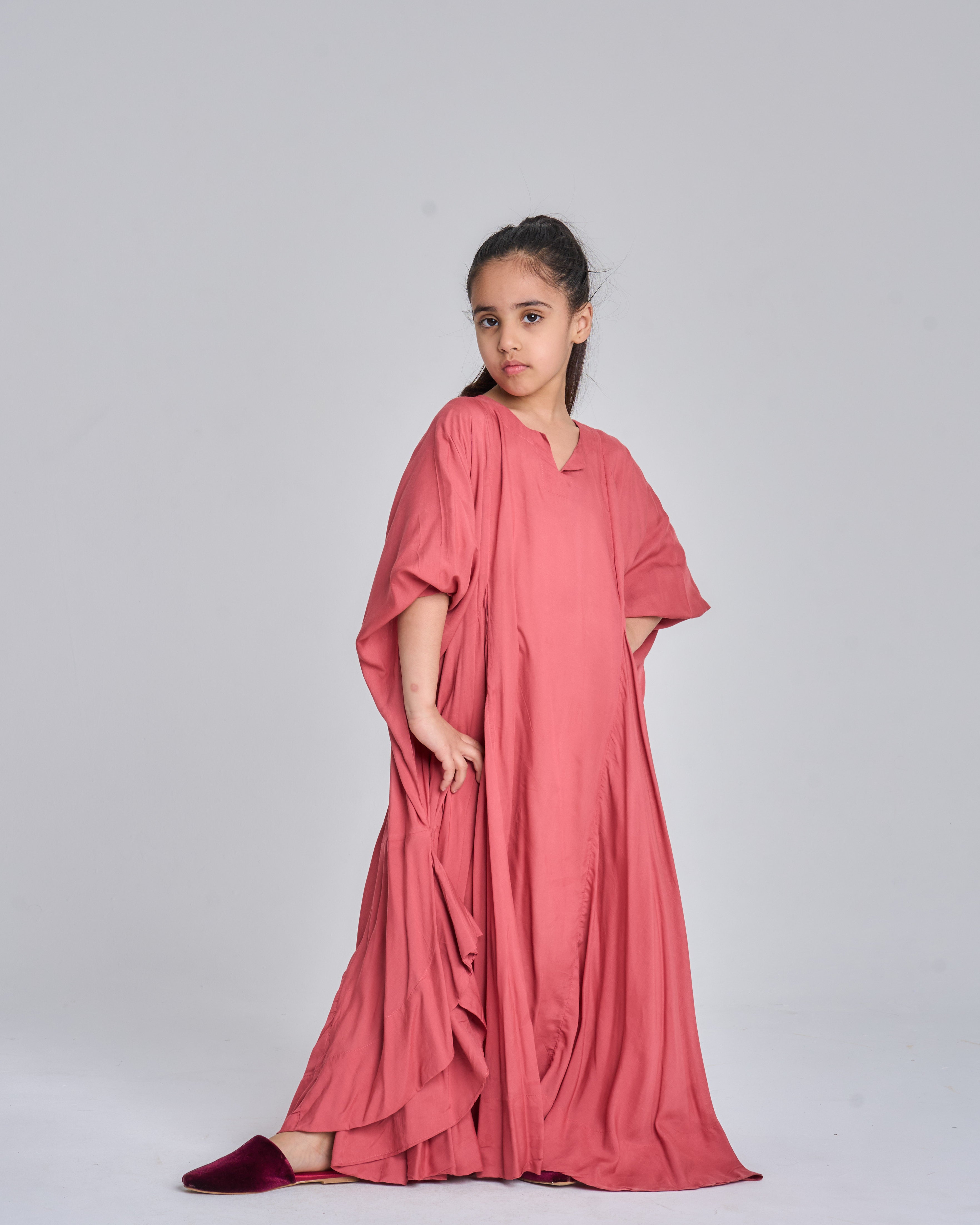 KIDS 3WIDE BOTTOM FADED ROSE PERSIAN