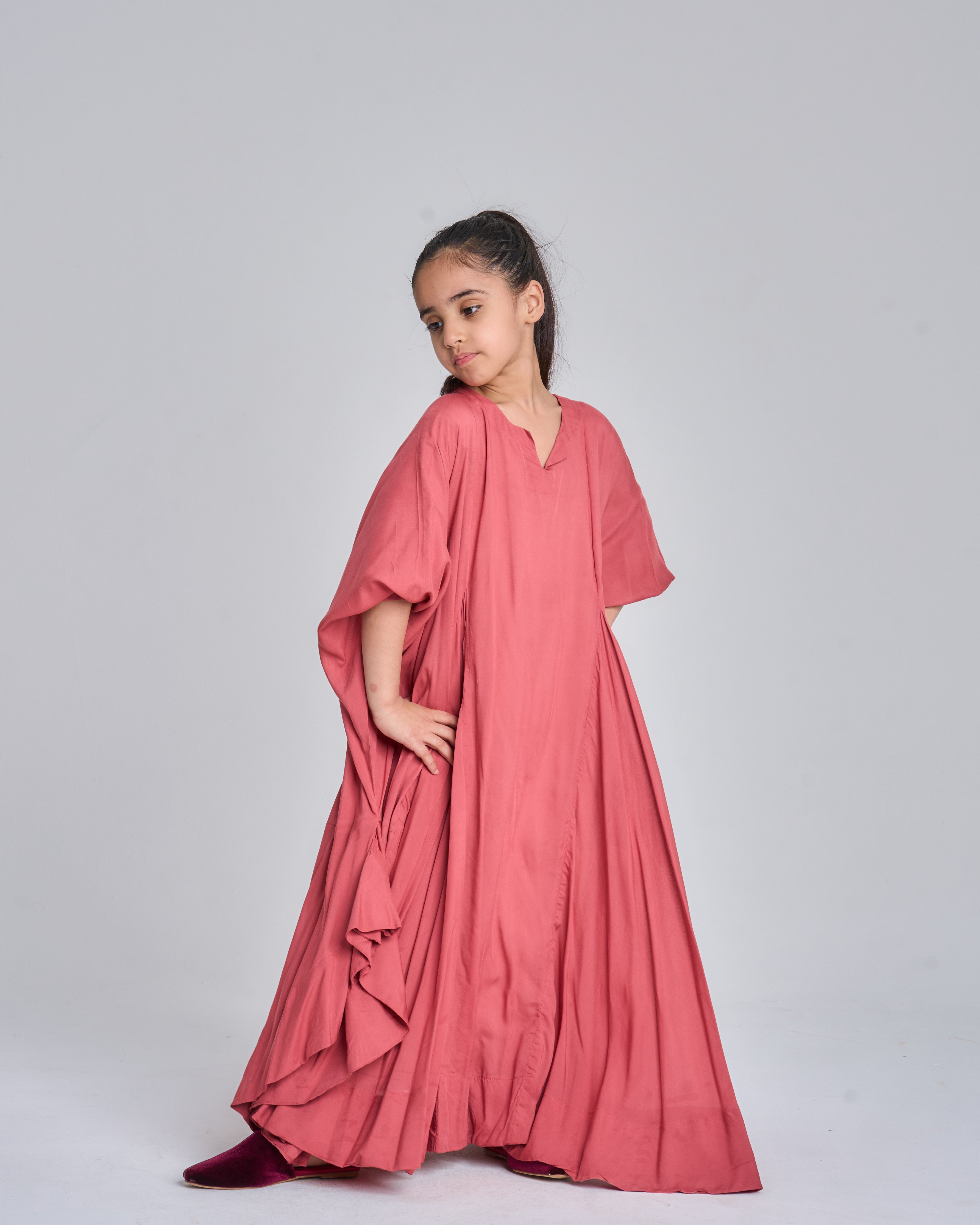 KIDS 3WIDE BOTTOM FADED ROSE PERSIAN