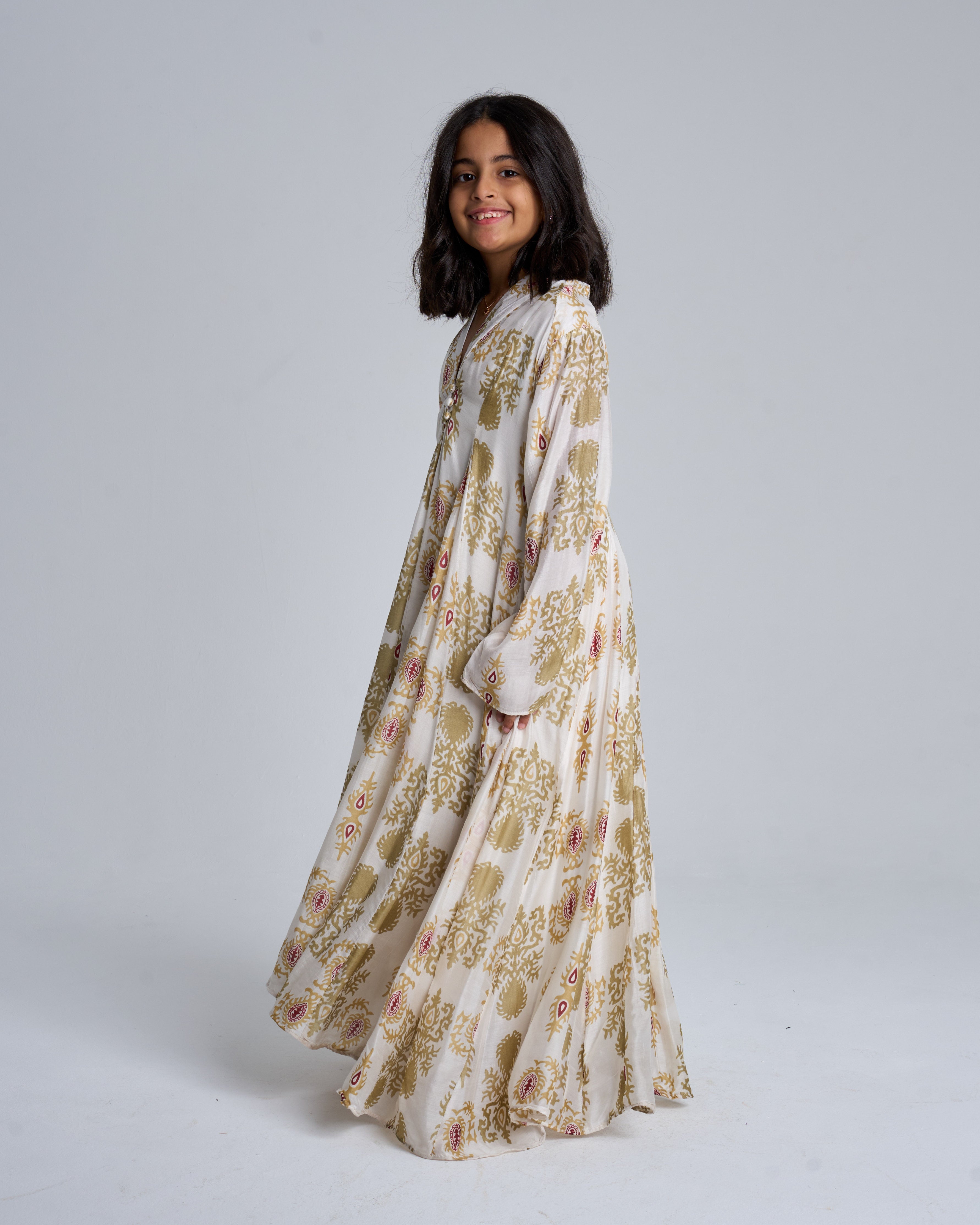 Kids 3-Curly hem LONG SLEEVES 17C