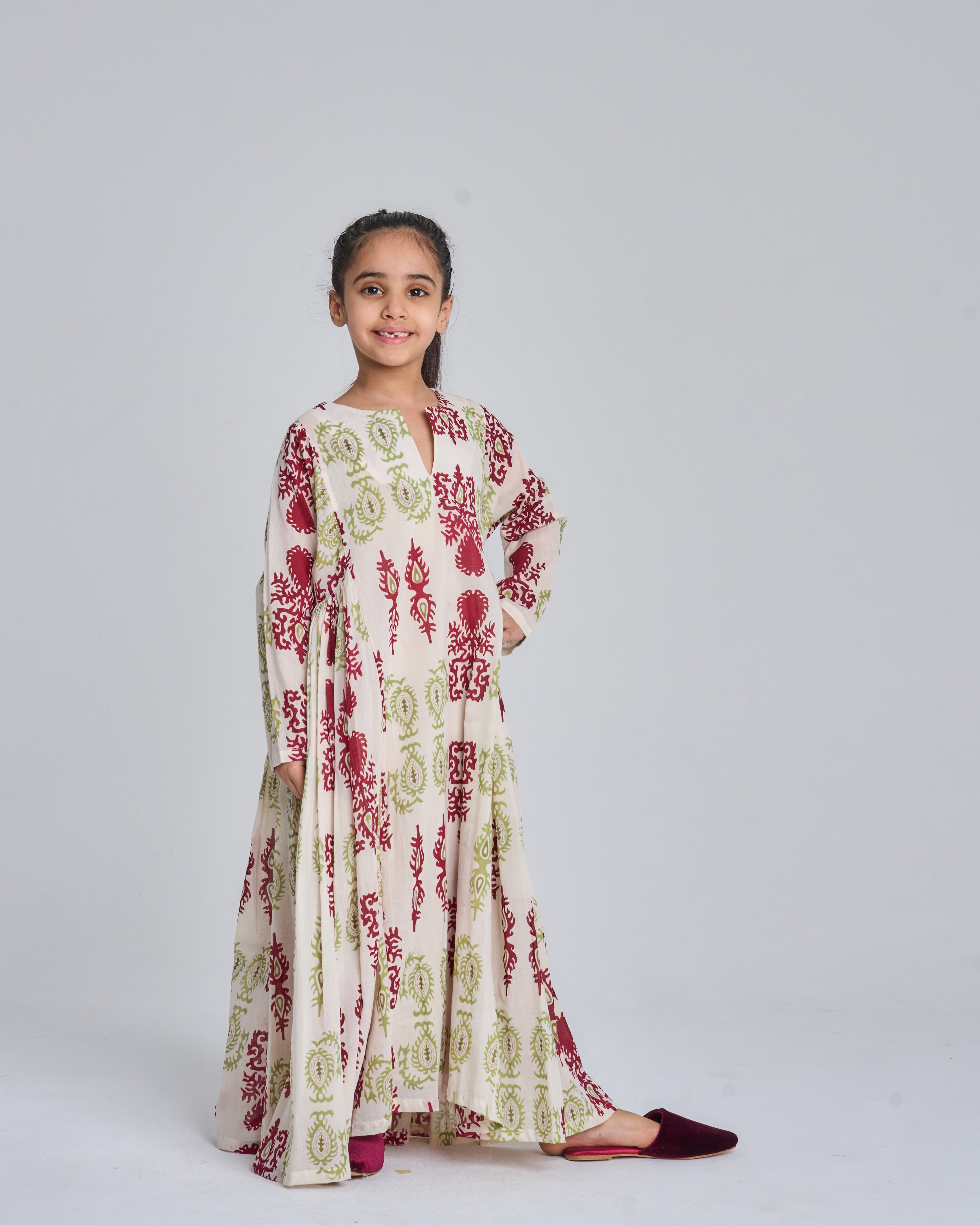 Kids 7-side pleats 17B