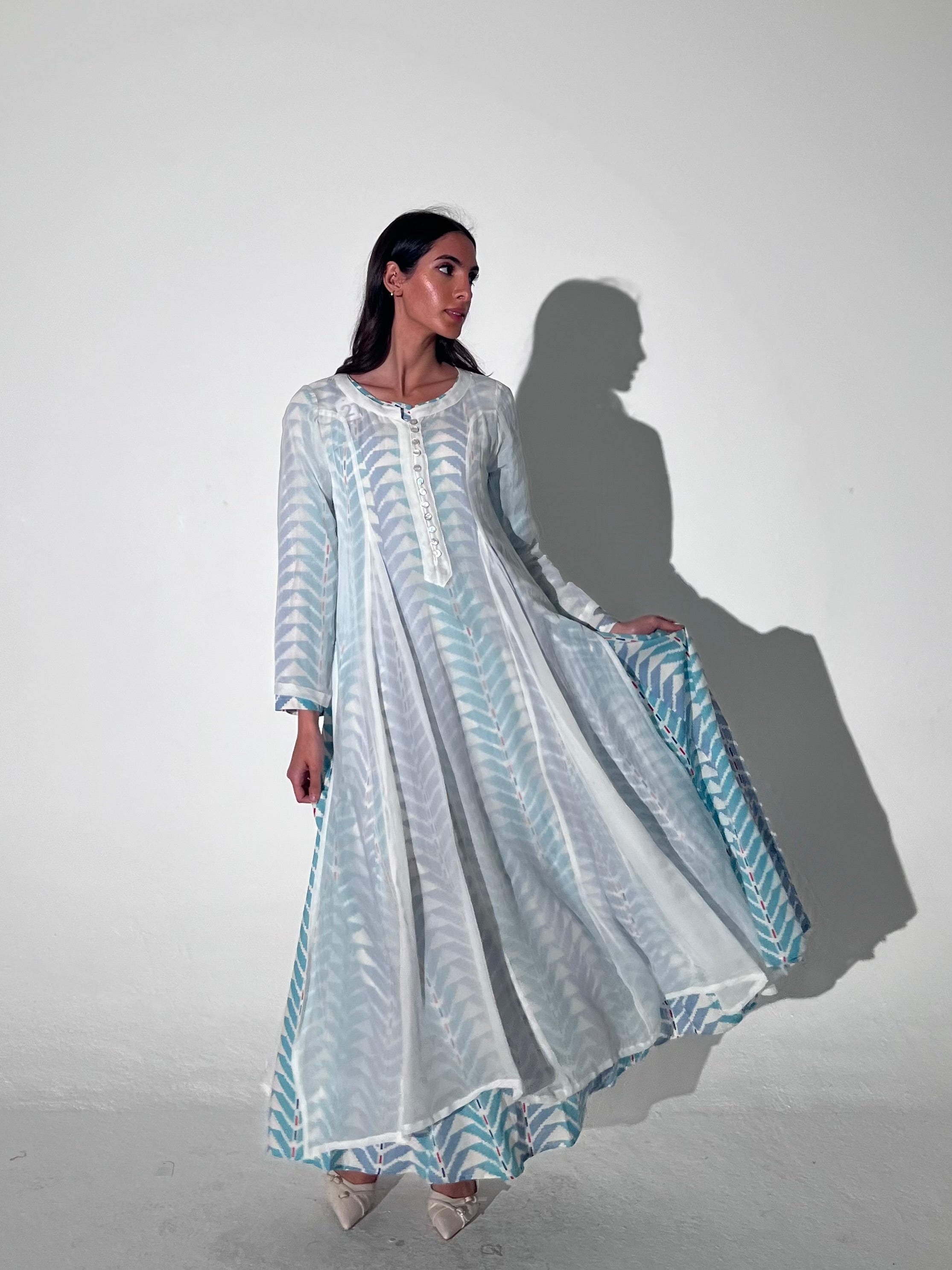 14 Double Button Dress 6C SAHARA