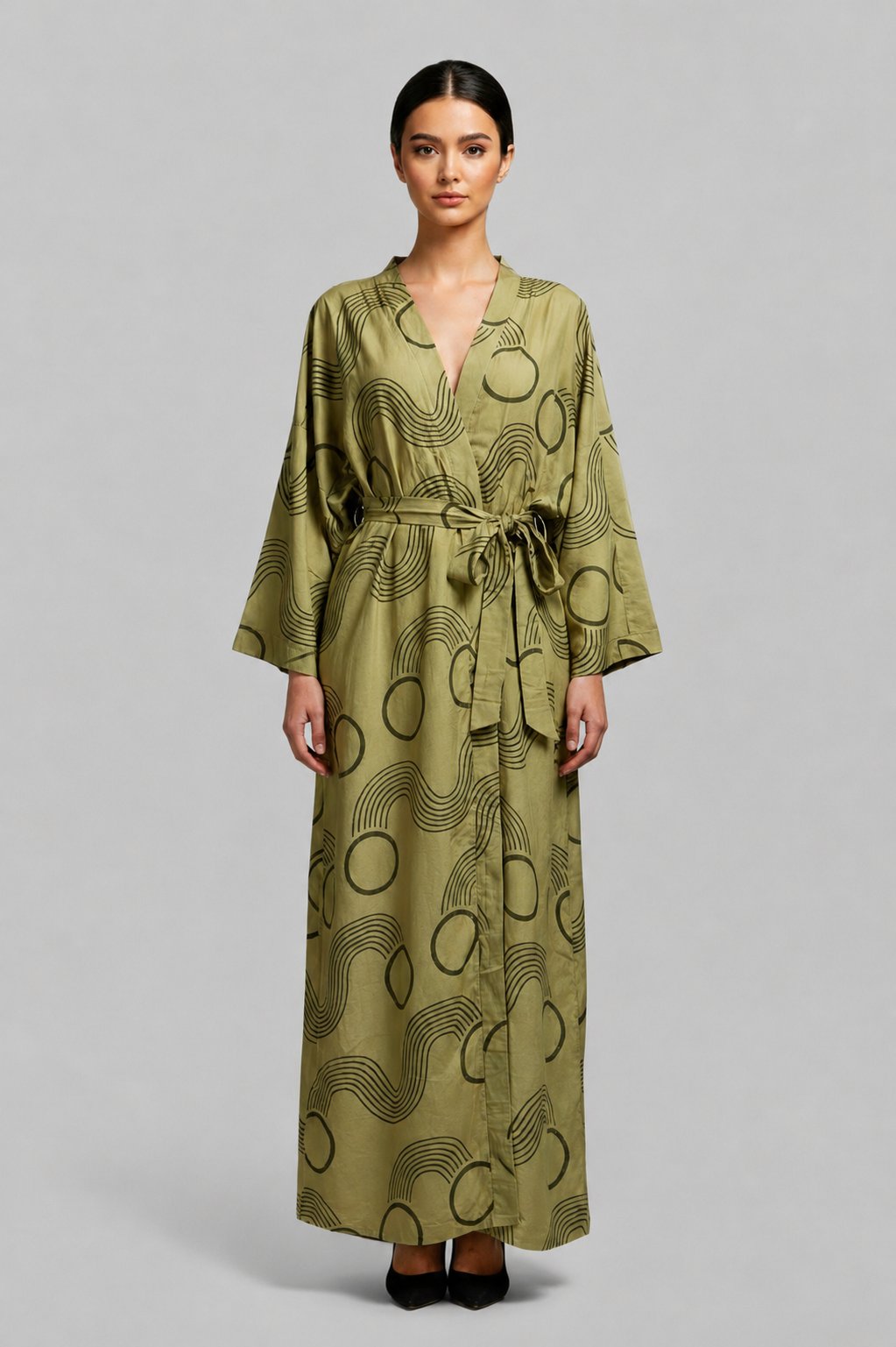 Bisht Olive Waves