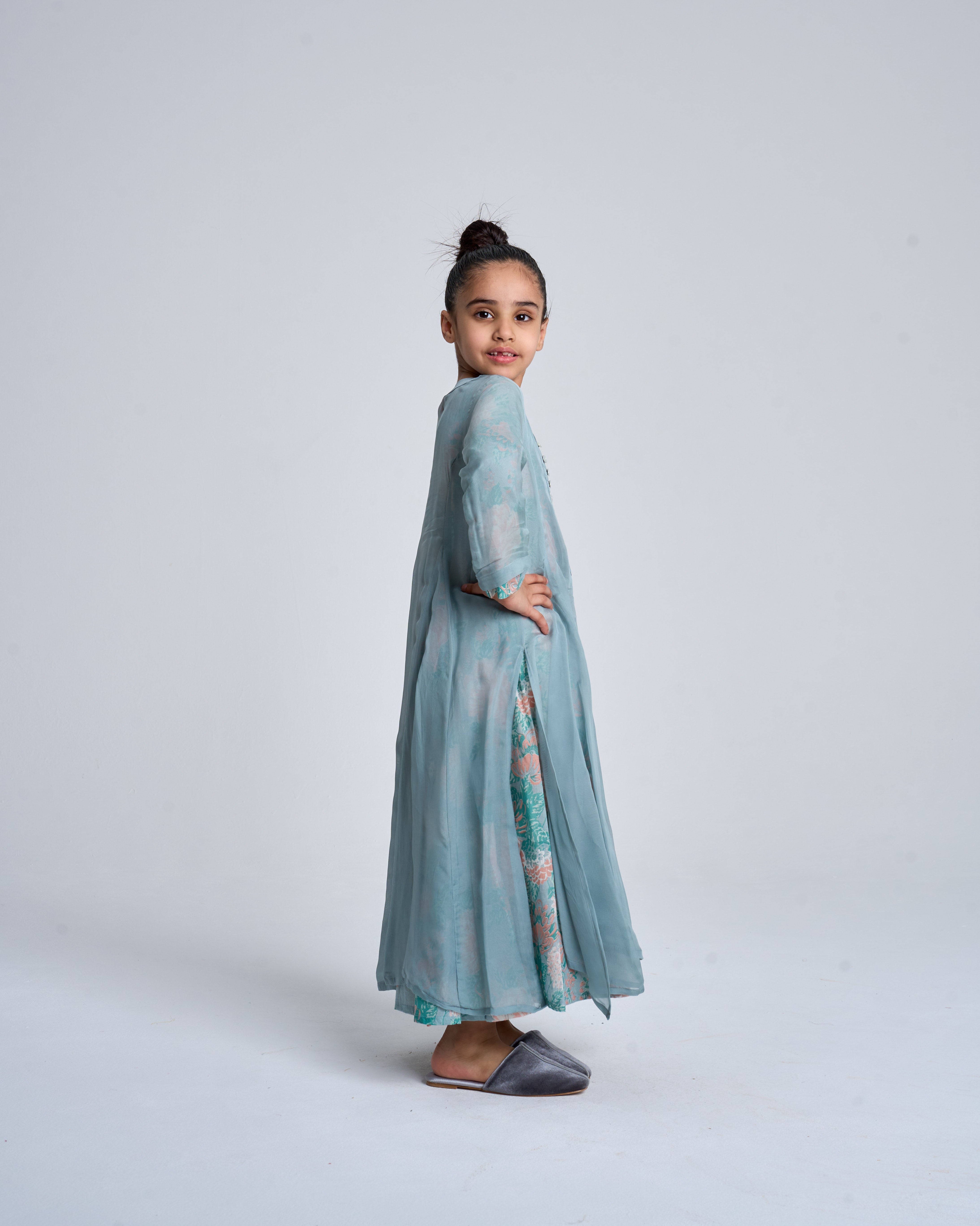 Kids 7 Double Button Dress 1C SAHARA