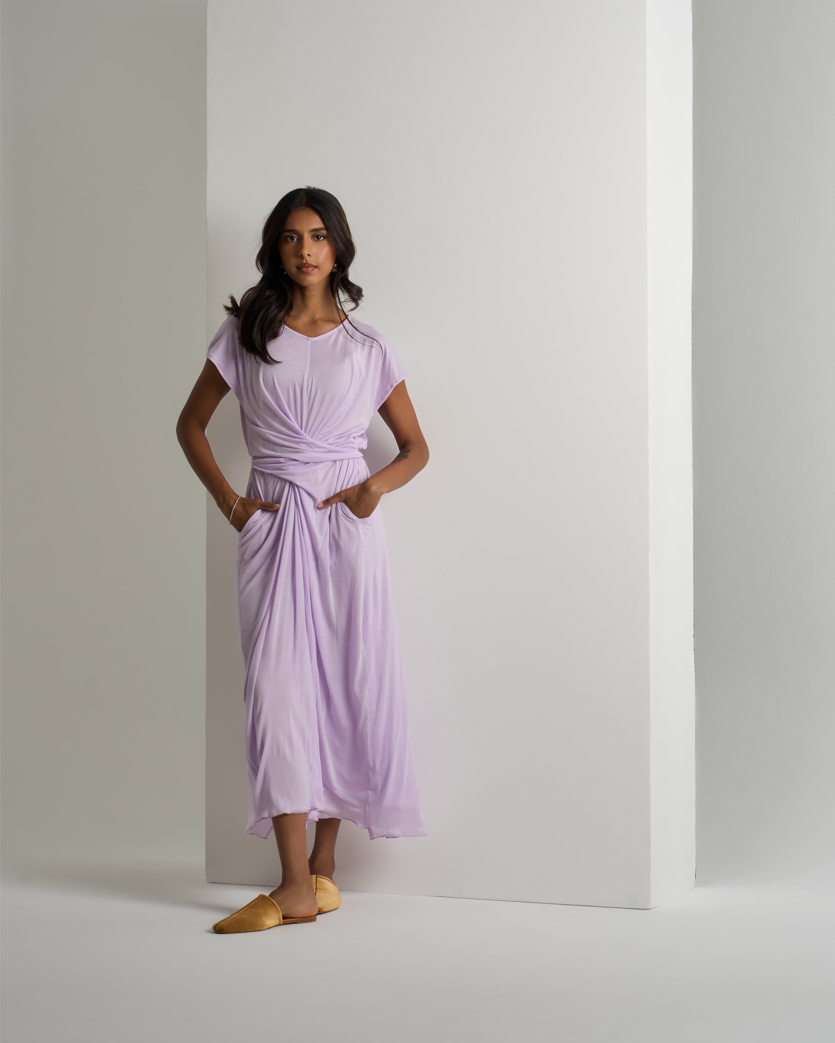 SOFT SLEEVELESS LONG DRESS