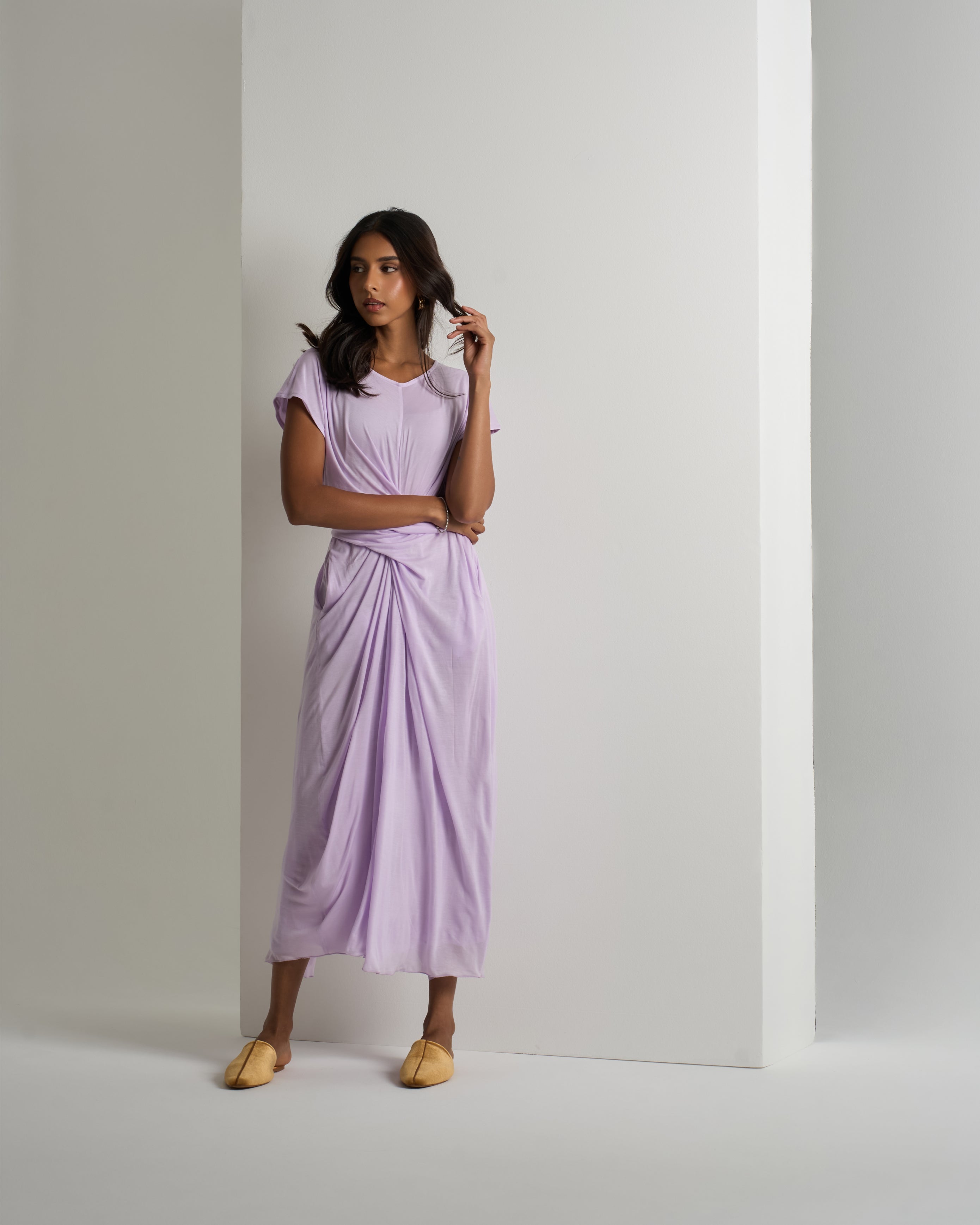 SOFT SLEEVELESS LONG DRESS