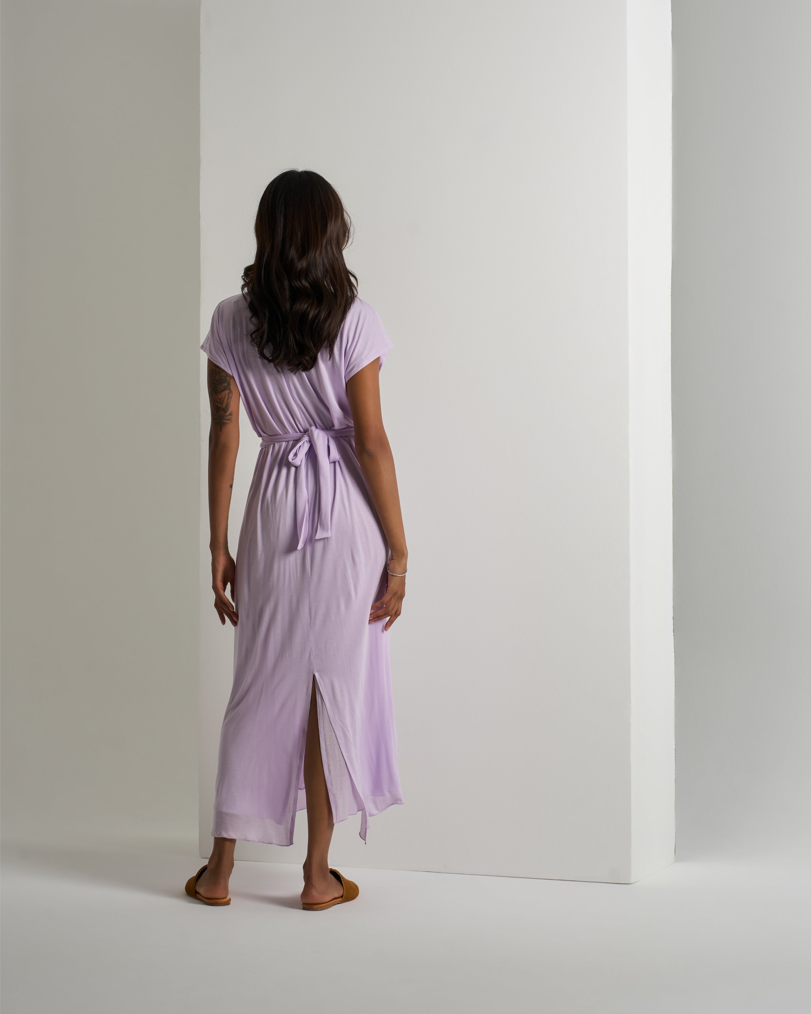 SOFT SLEEVELESS LONG DRESS