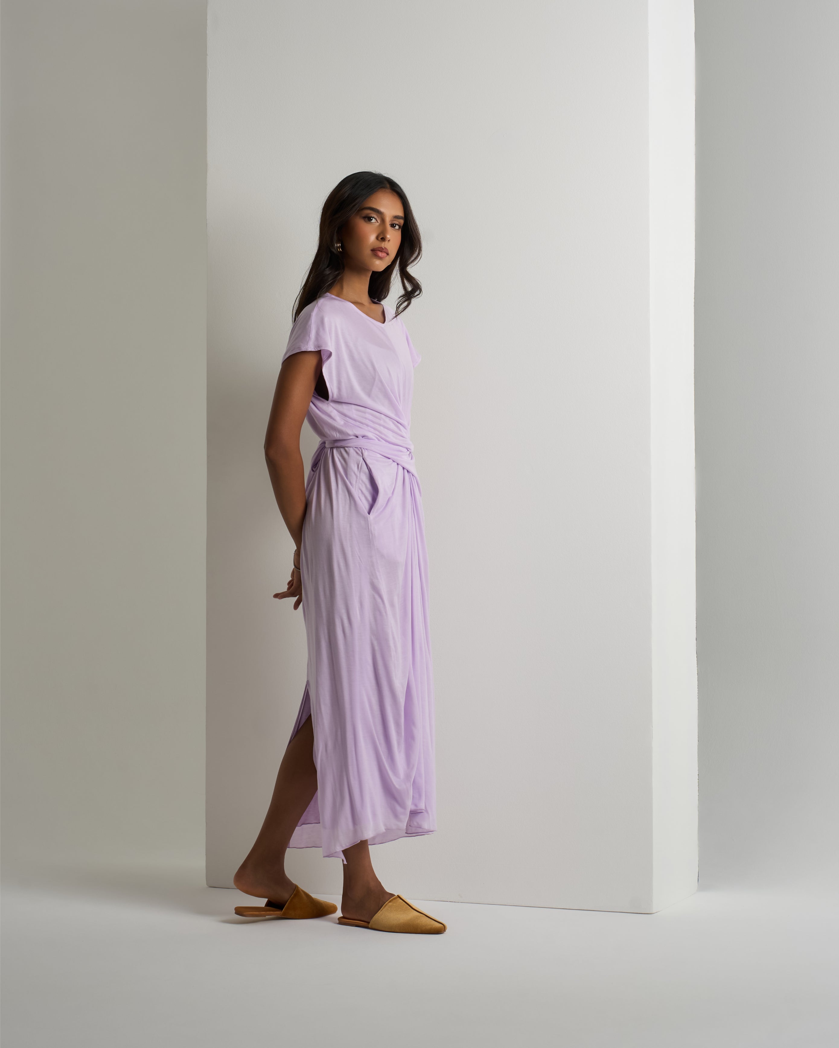 SOFT SLEEVELESS LONG DRESS