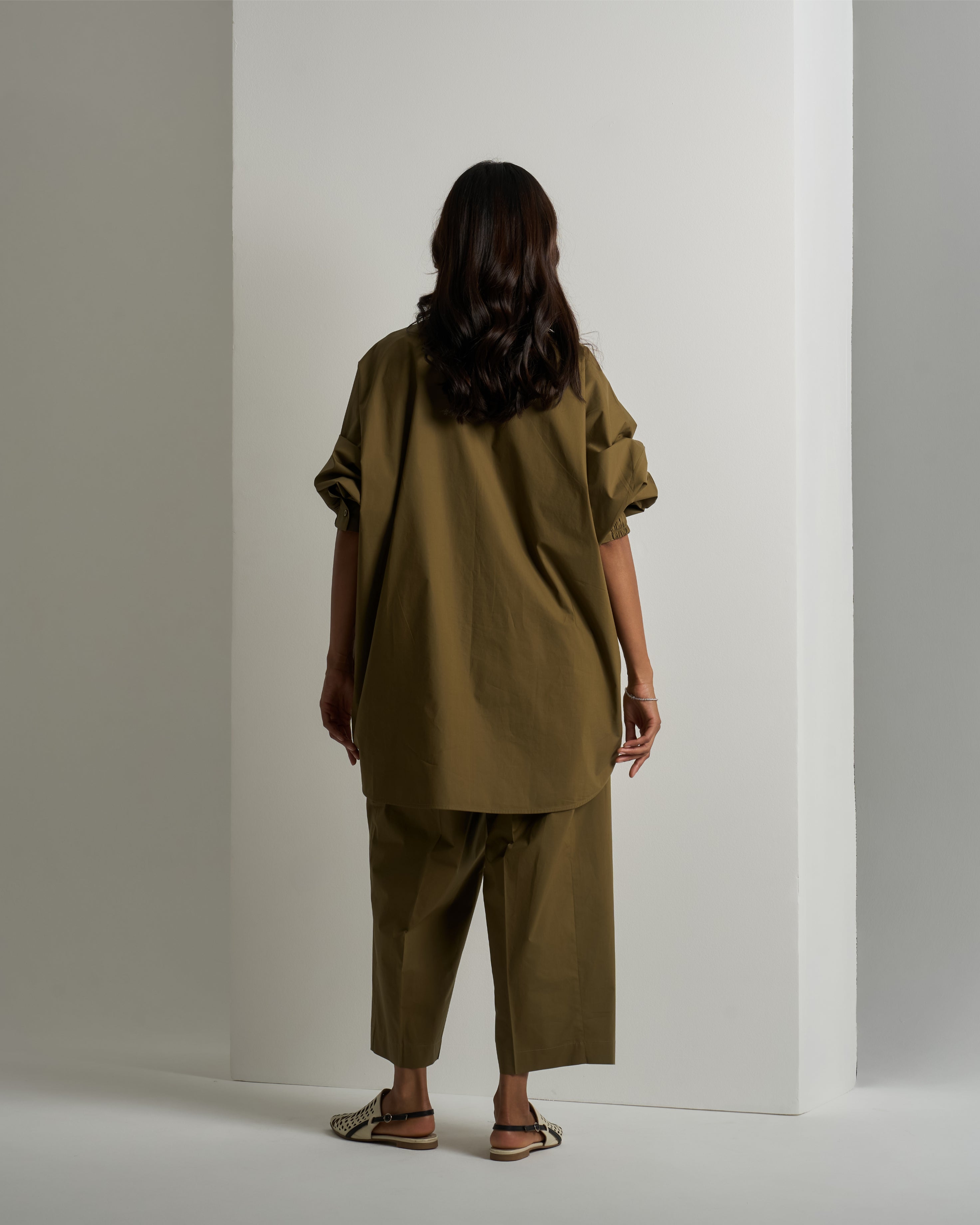 COTTON BUTTON - UP SHIRT & PANTS