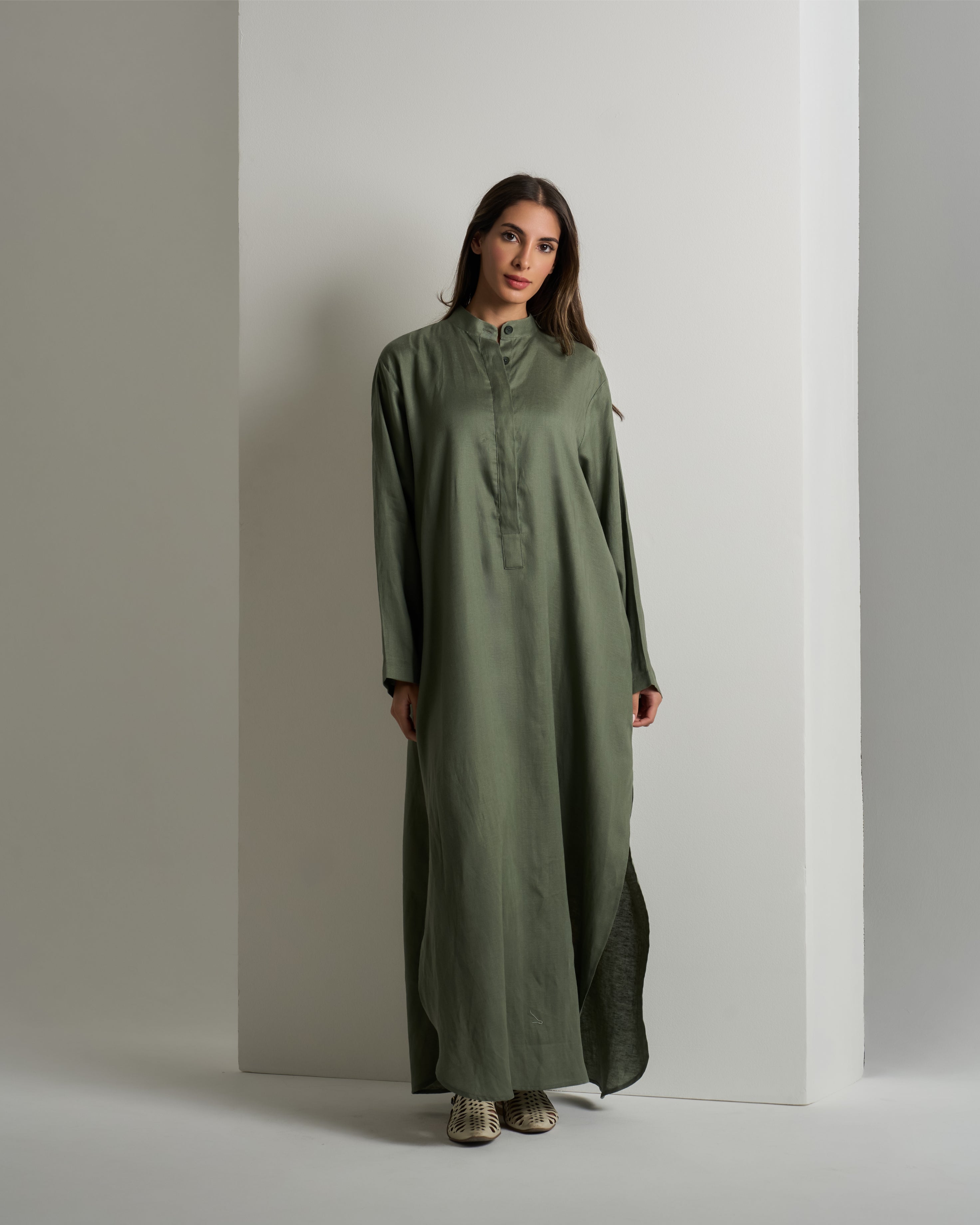 LONG OVERSIZED SHIRT DRESS