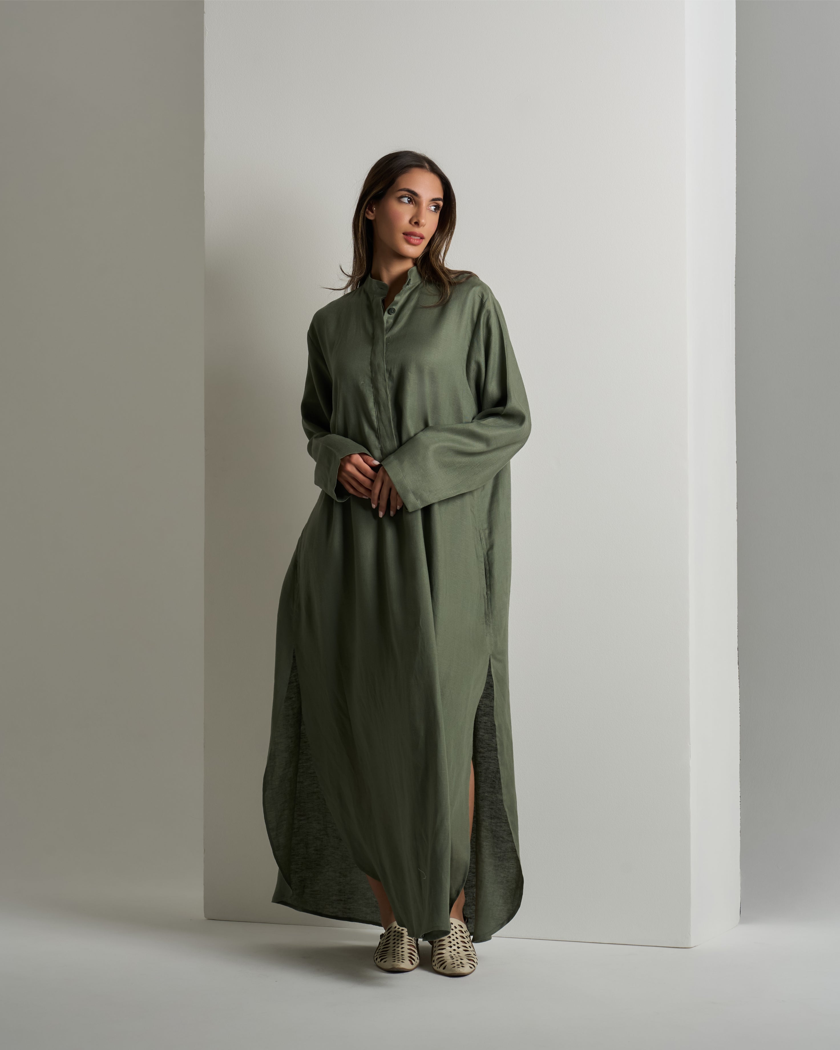 LONG OVERSIZED SHIRT DRESS