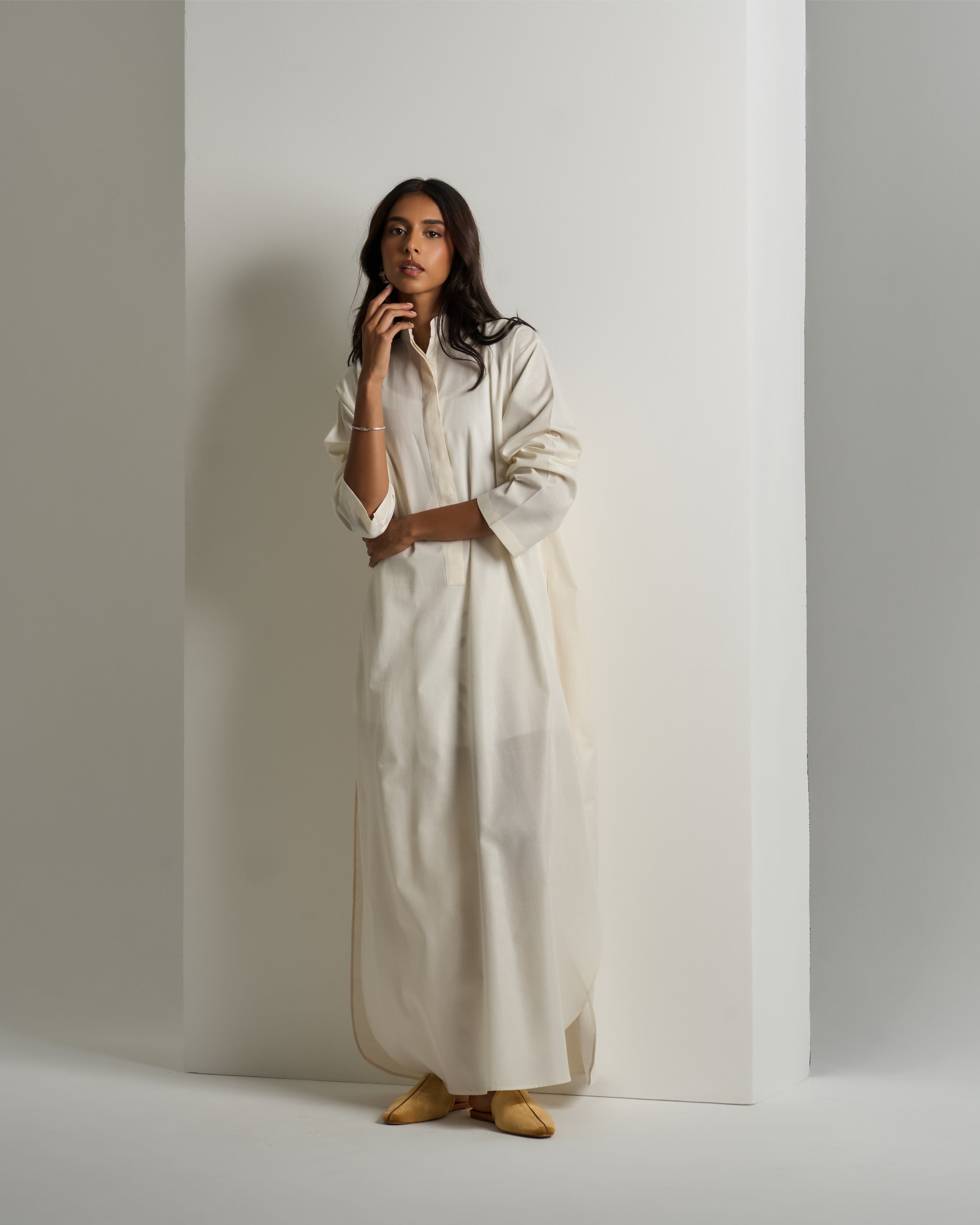 LONG OVERSIZED SHIRT DRESS