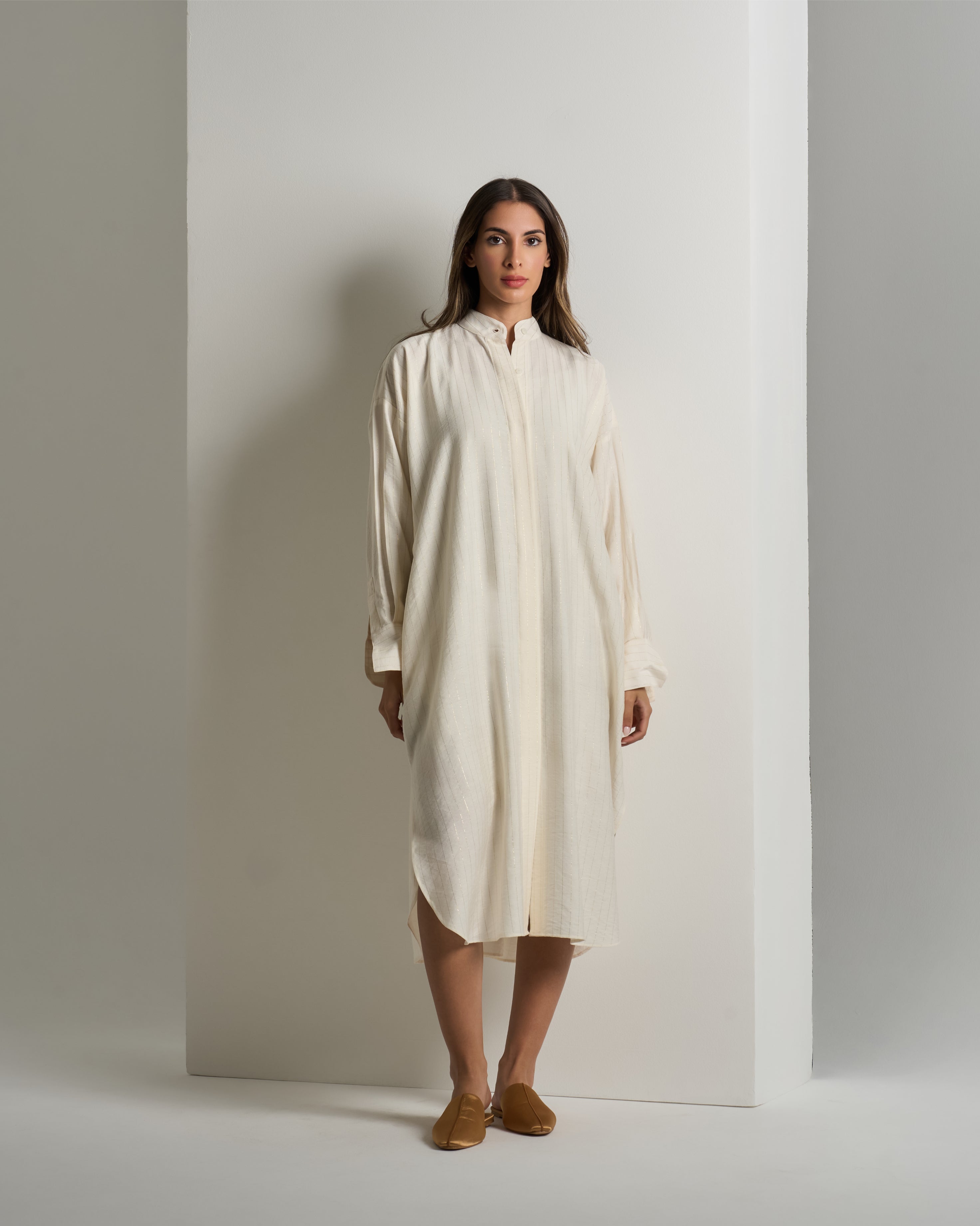 BELTED SHIRT DRESS