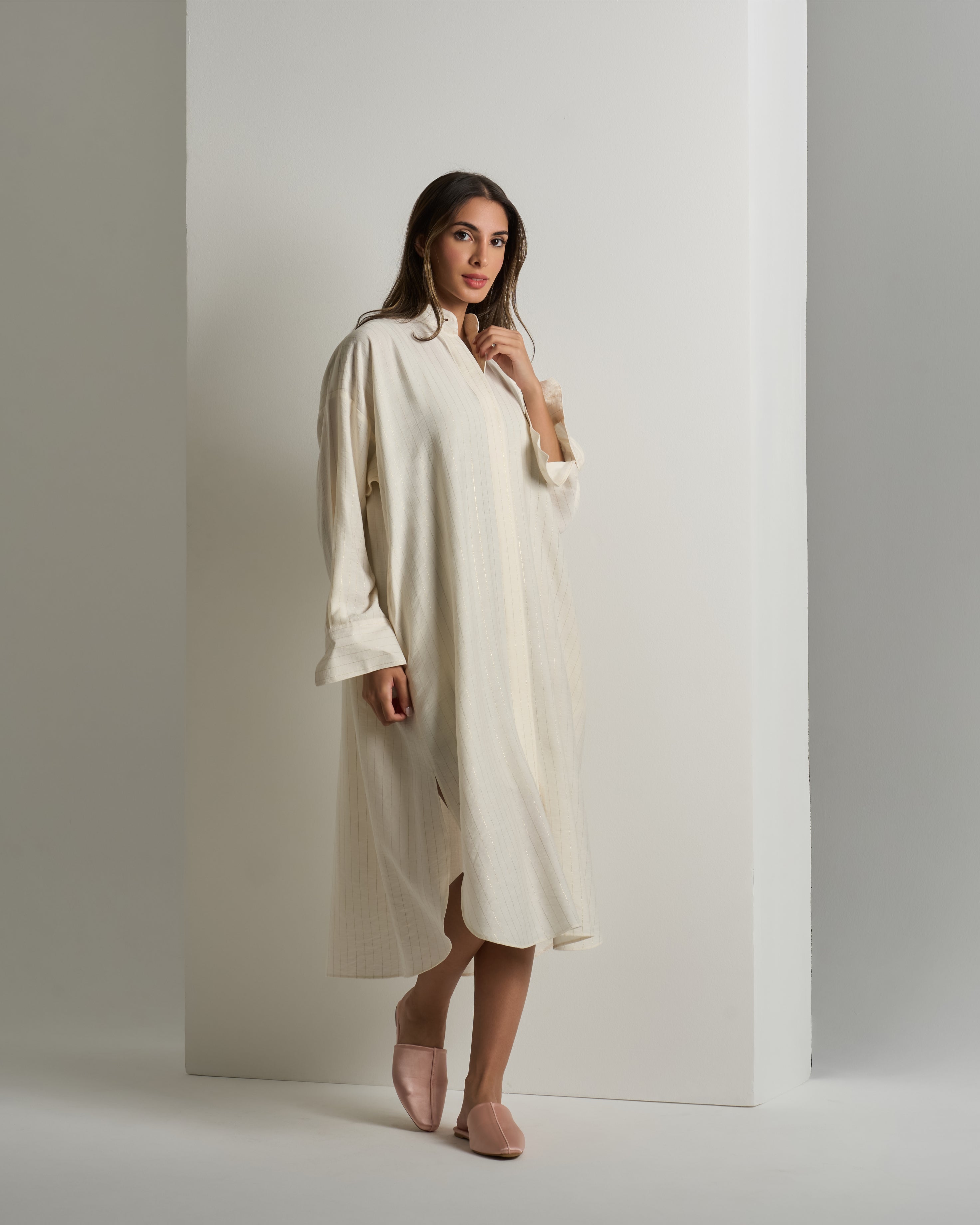 BELTED SHIRT DRESS