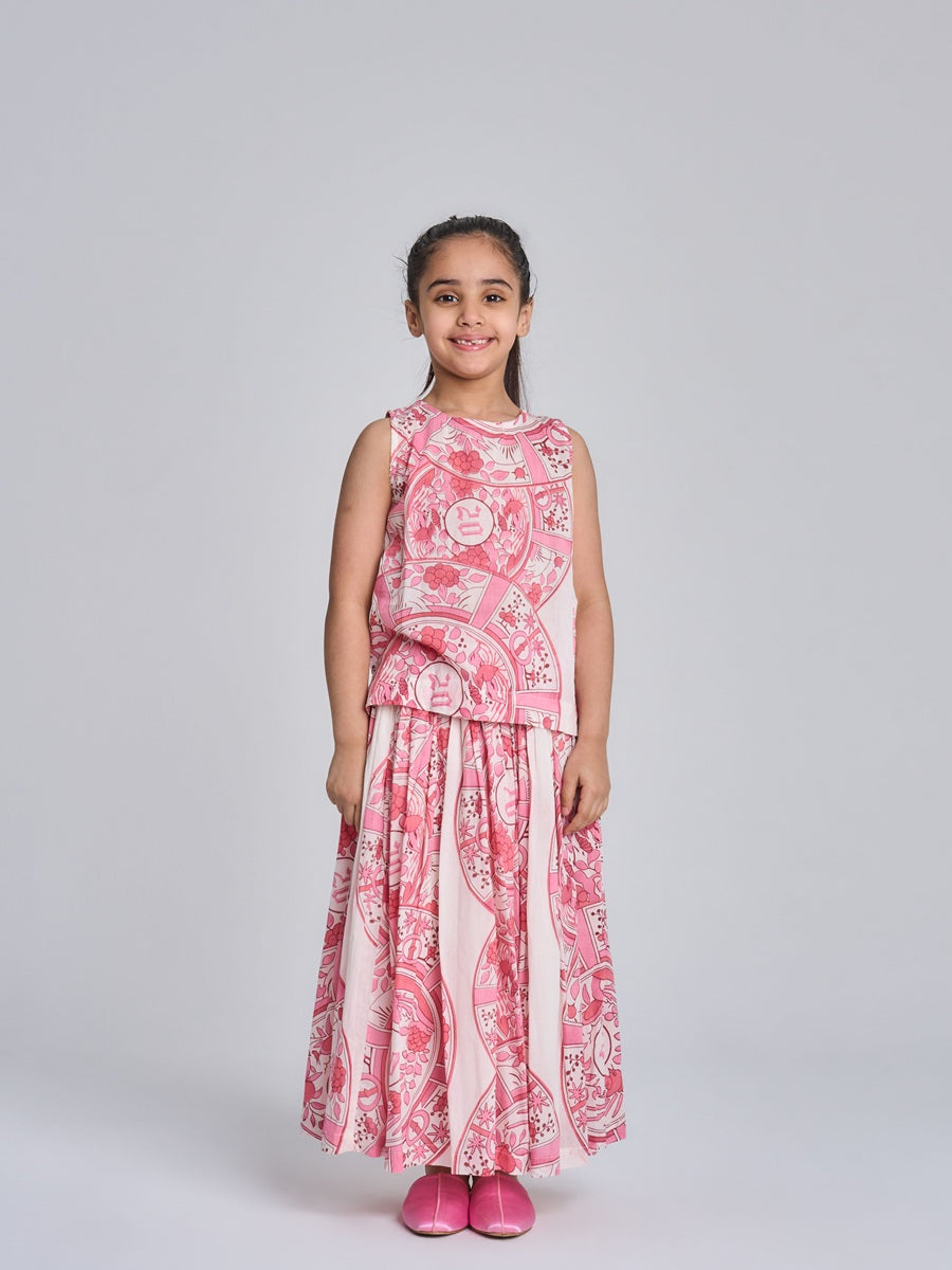 Kids 4- sleeveless + skirt 19B