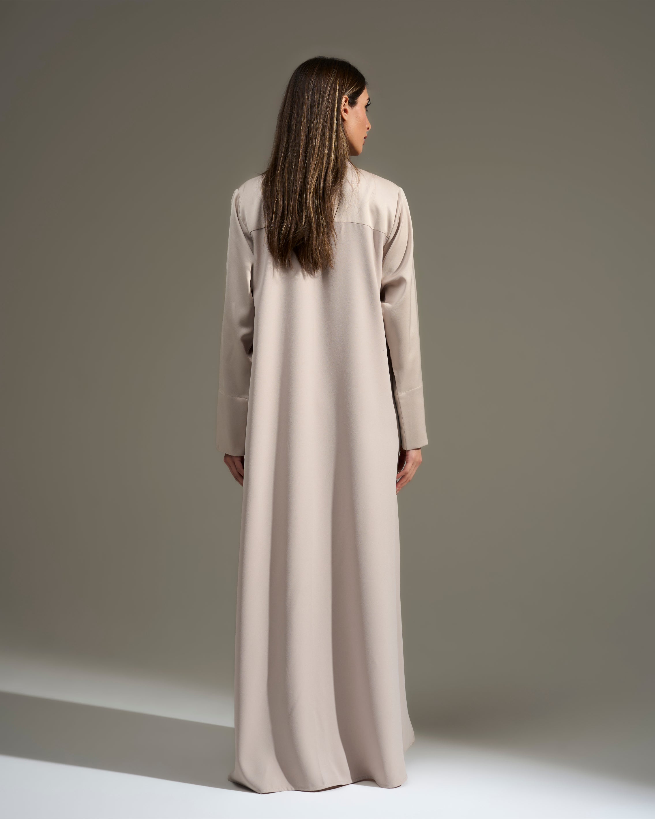 CREAM PINTUCK DRESS