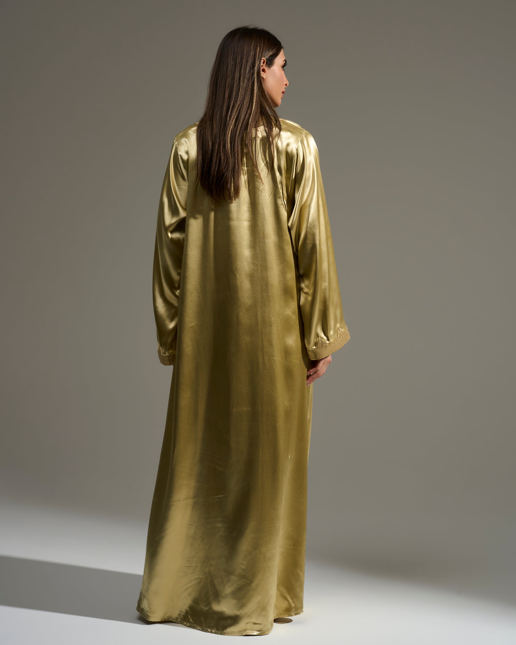 GOLD CENTERED EMBROIDERED DRESS