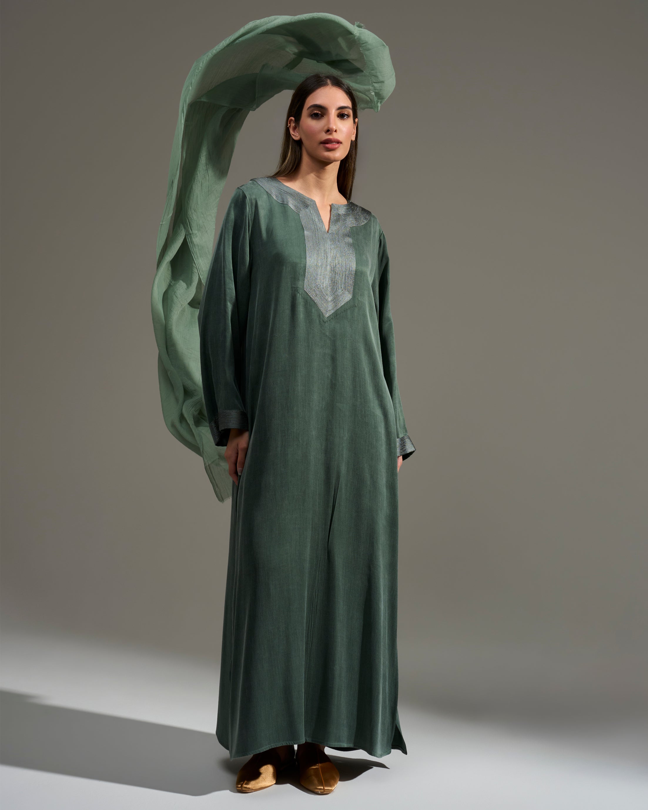EMBROIDERED DRESS