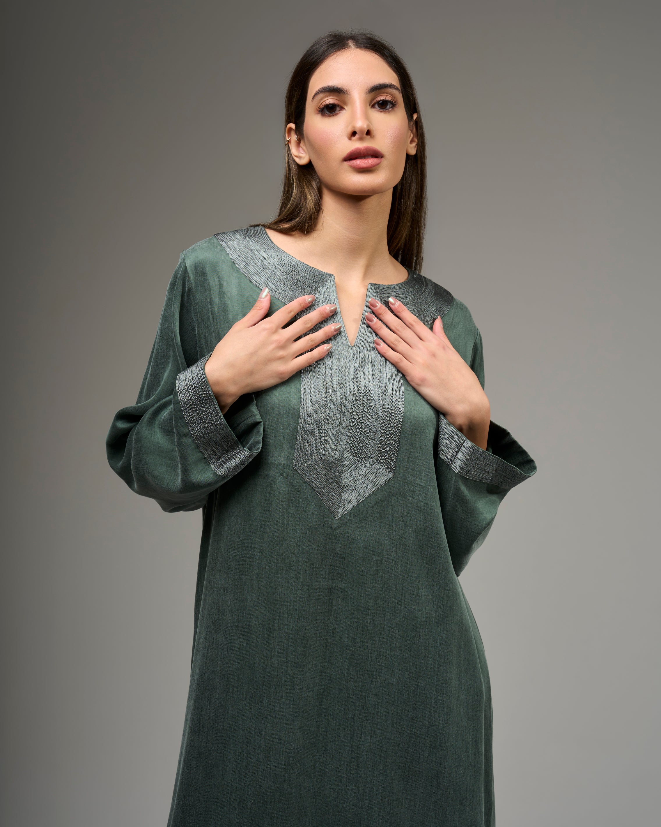 EMBROIDERED DRESS
