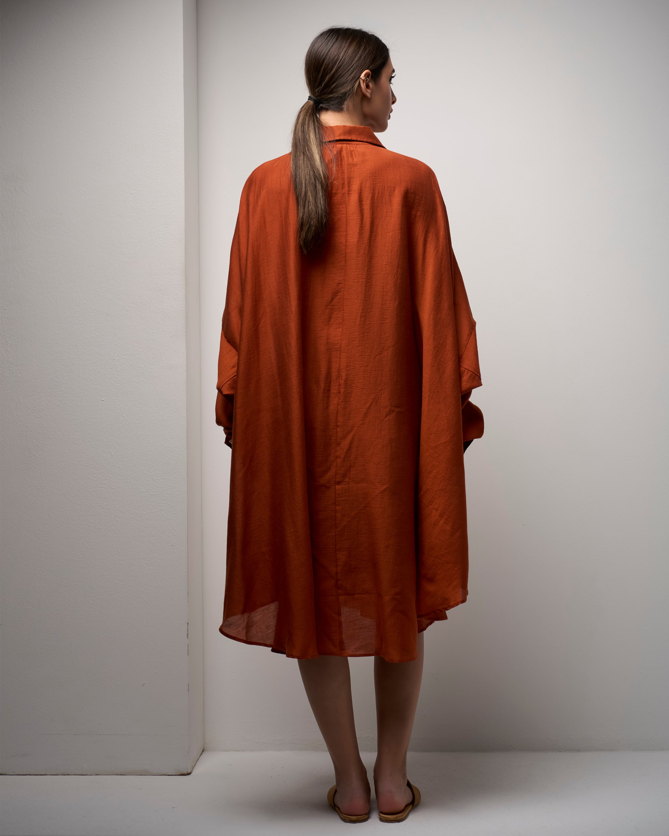 LOOSE CASUAL SHIRT DRESS