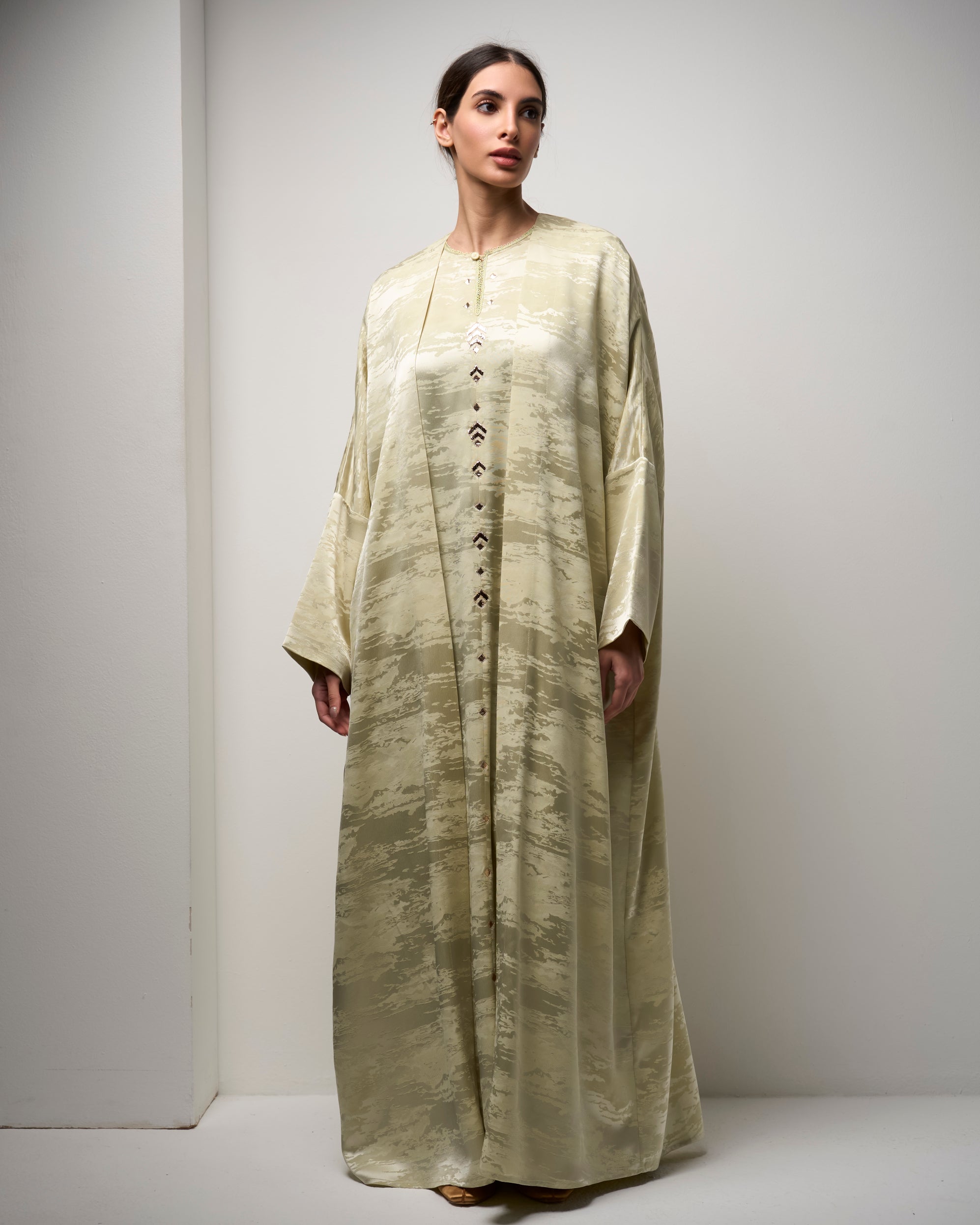DOUBLE LAYERED BUTTONED DOWN DRESS
