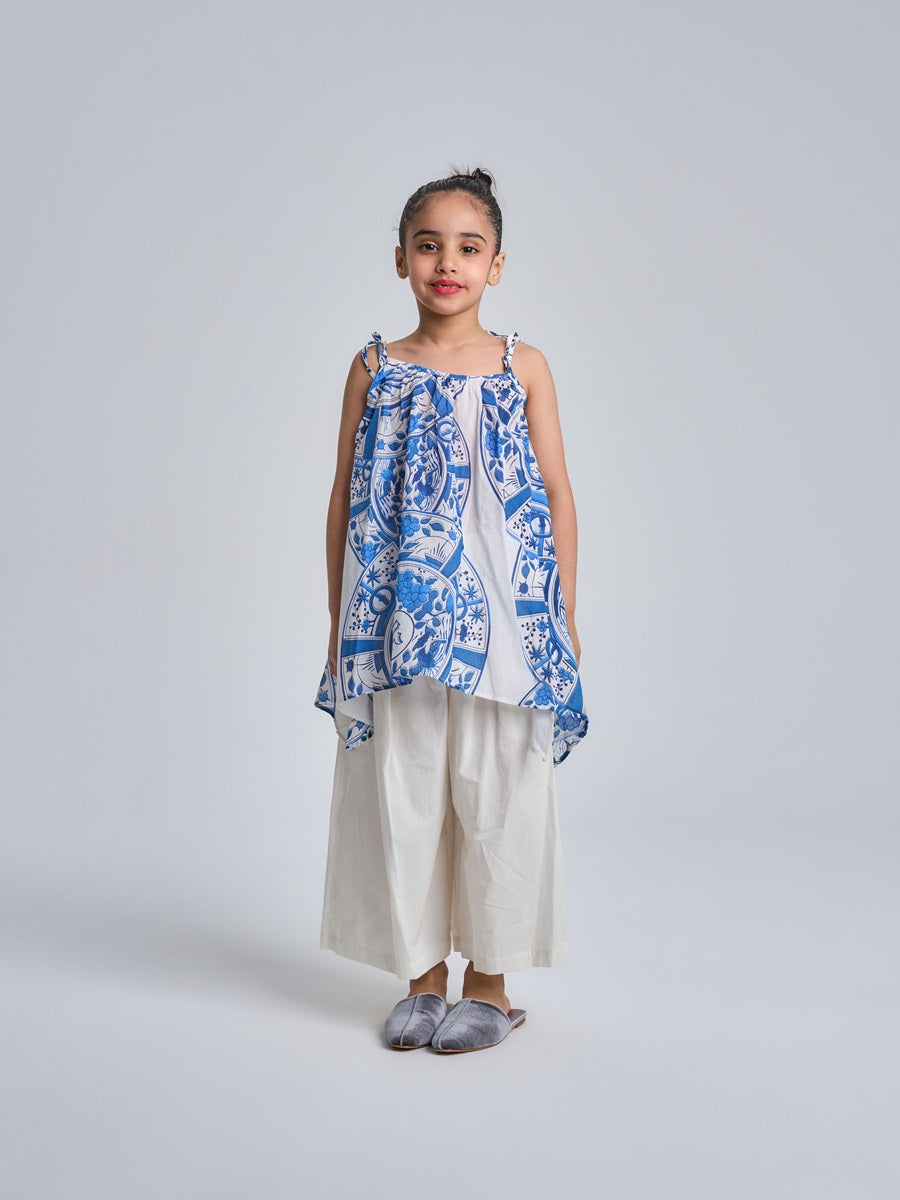 Kids 11- sleeveless +loose pants19A