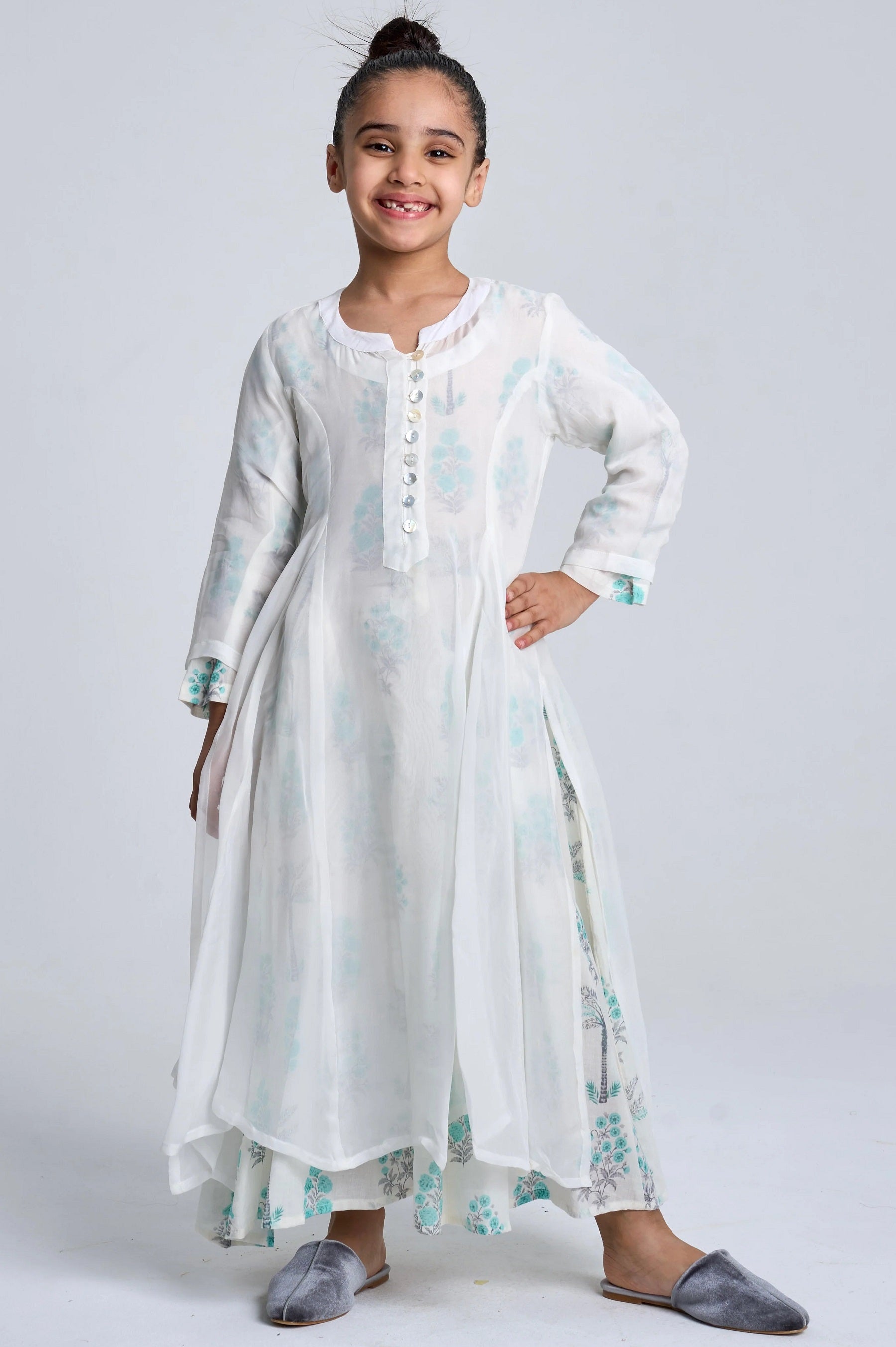 Kids 7 Double Button Dress 13C SAHARA