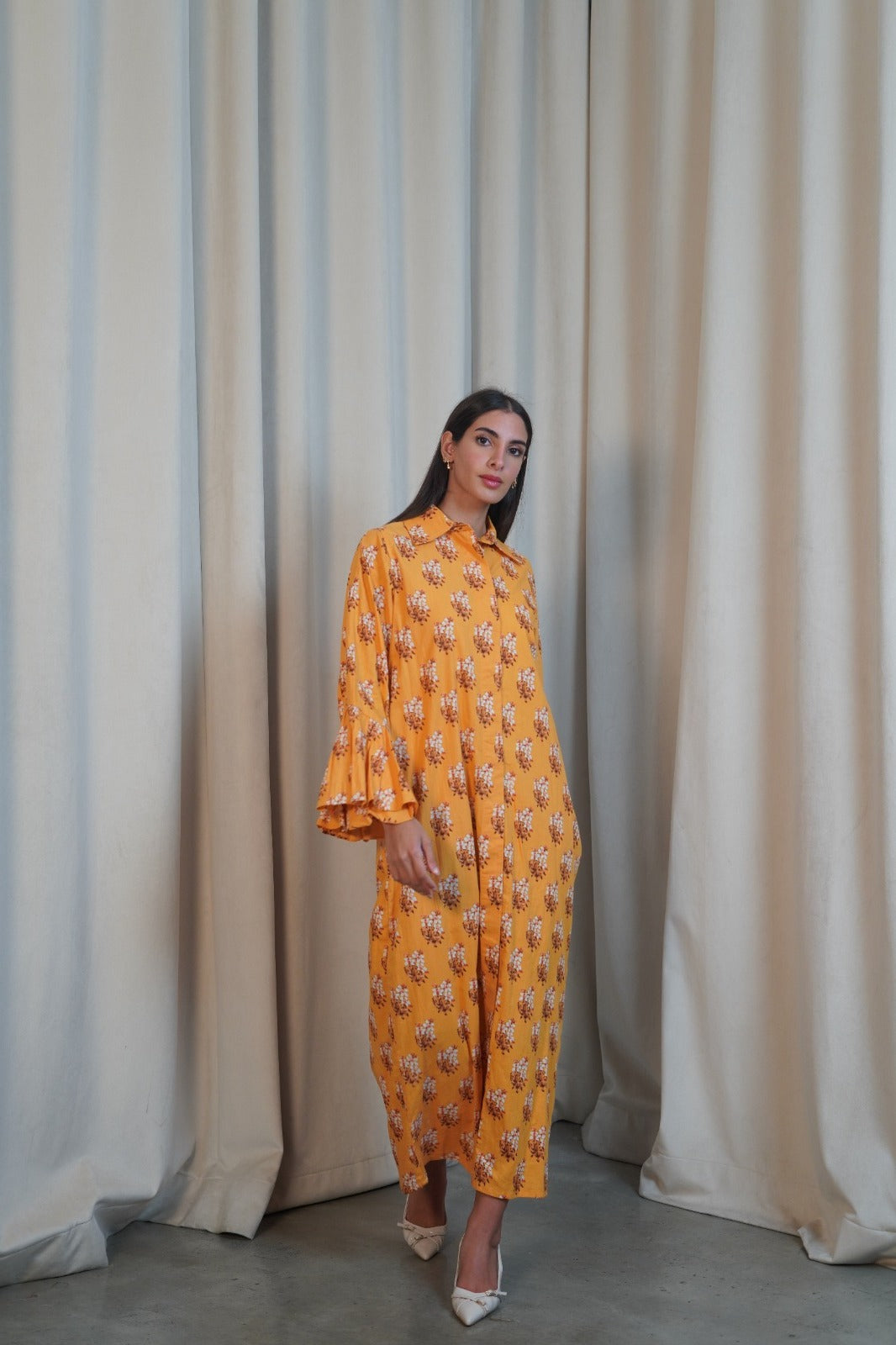 6 Plain Long Shirt 4A SAHARA