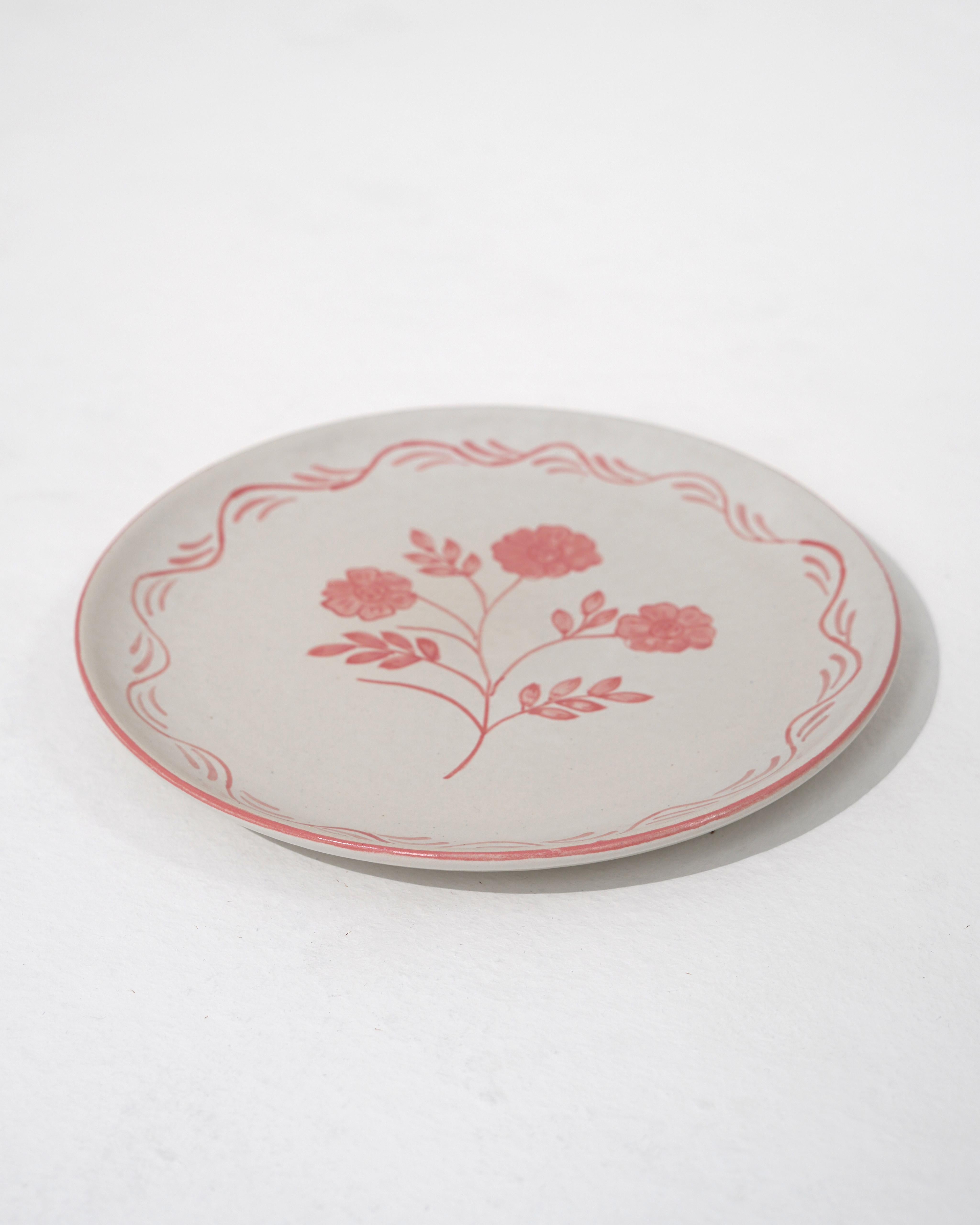 Pink Flower Dining Set