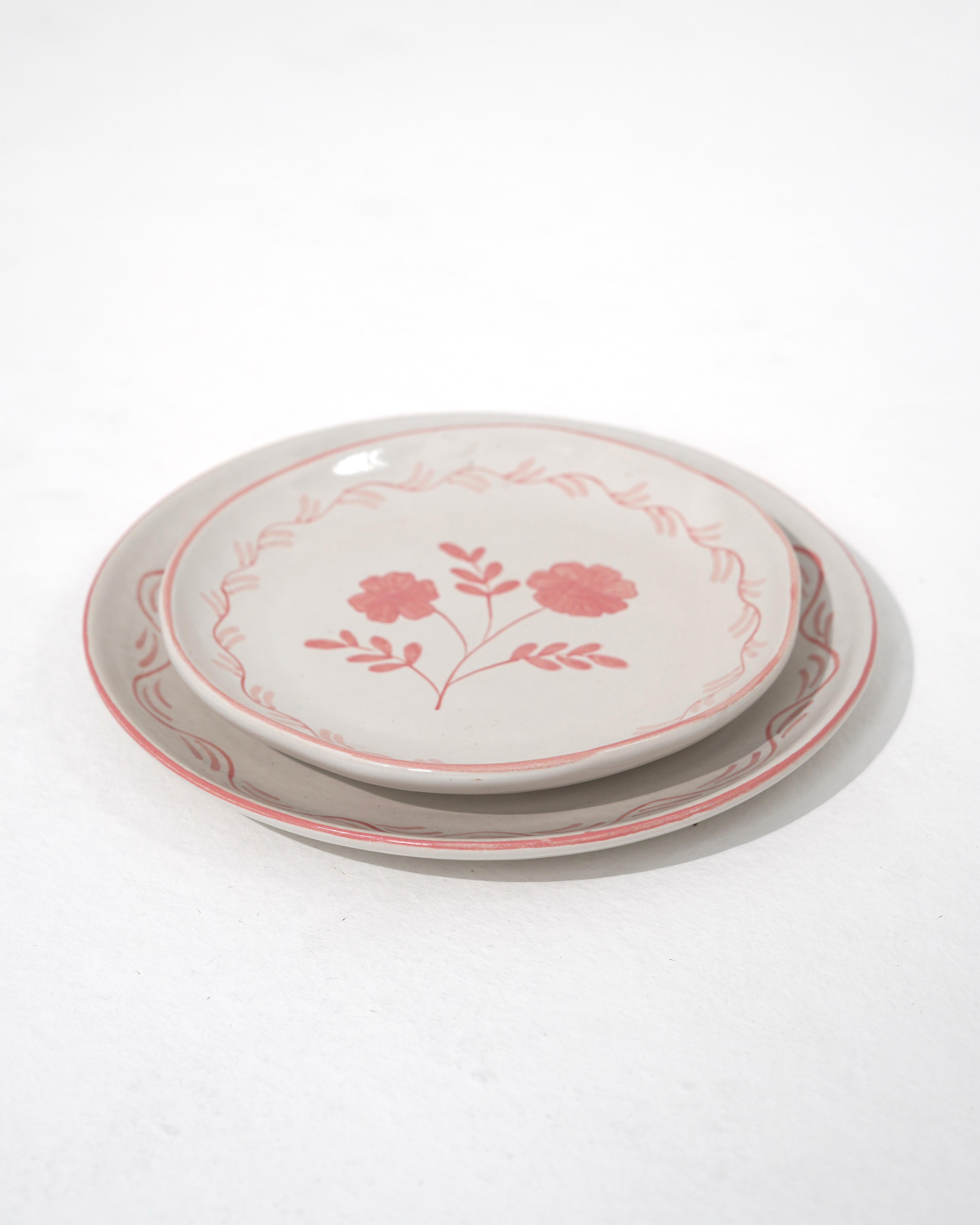 Pink Flower Dining Set