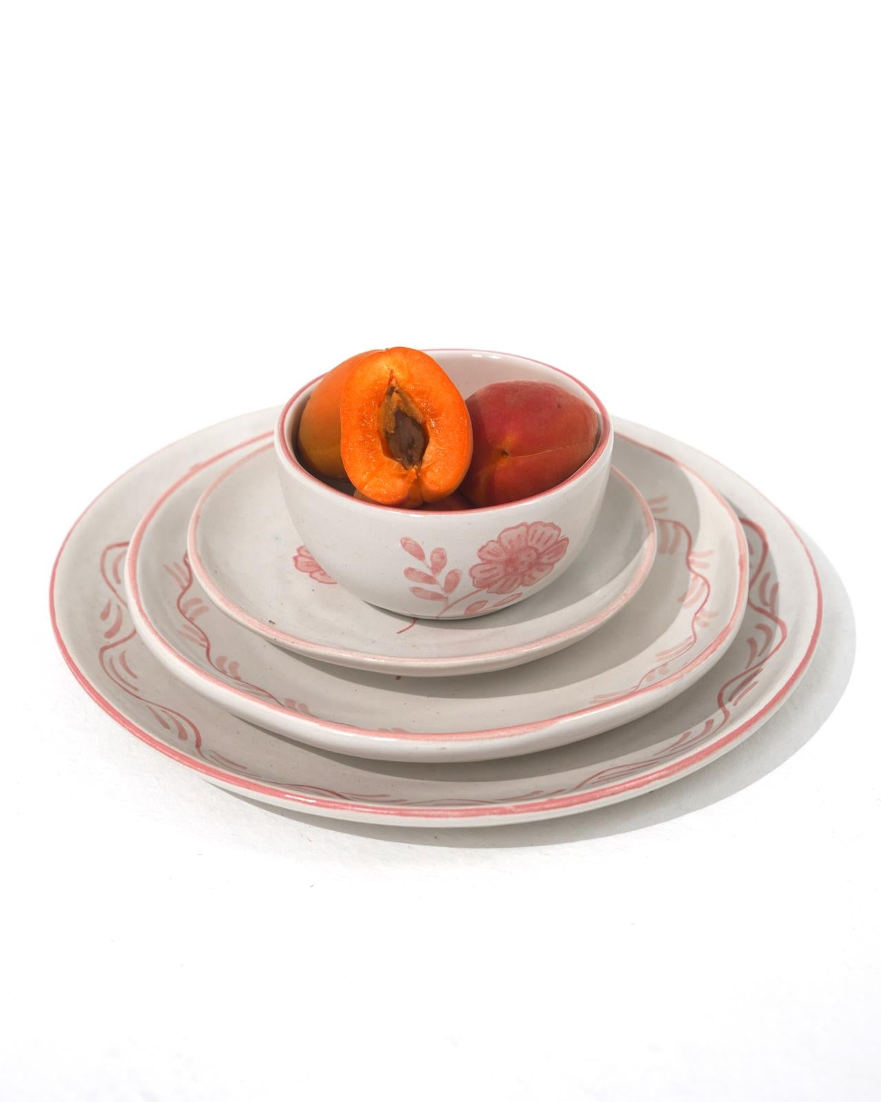 Pink Flower Dining Set
