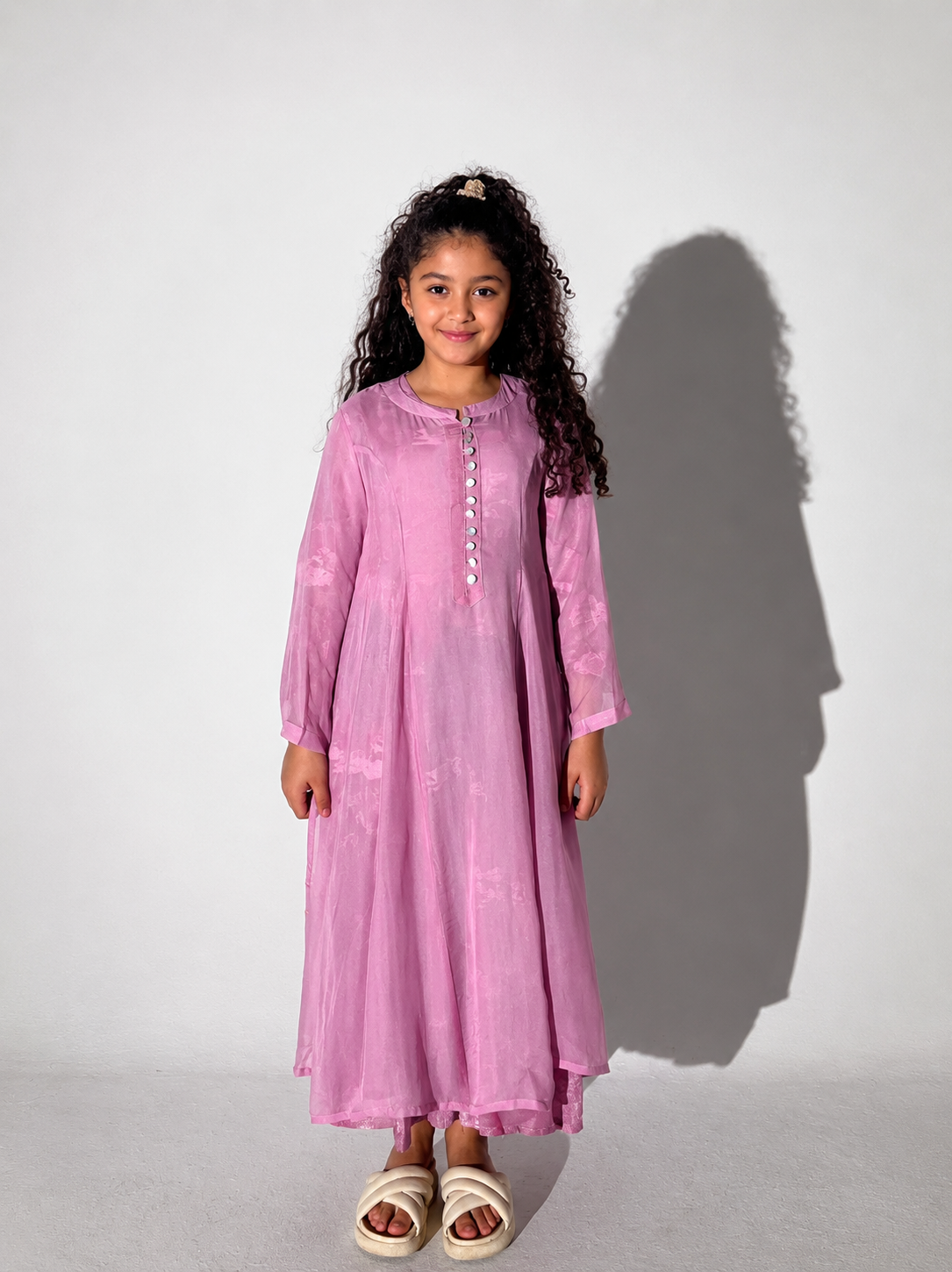 Kids 7 Double Button Dress 10B SAHARA