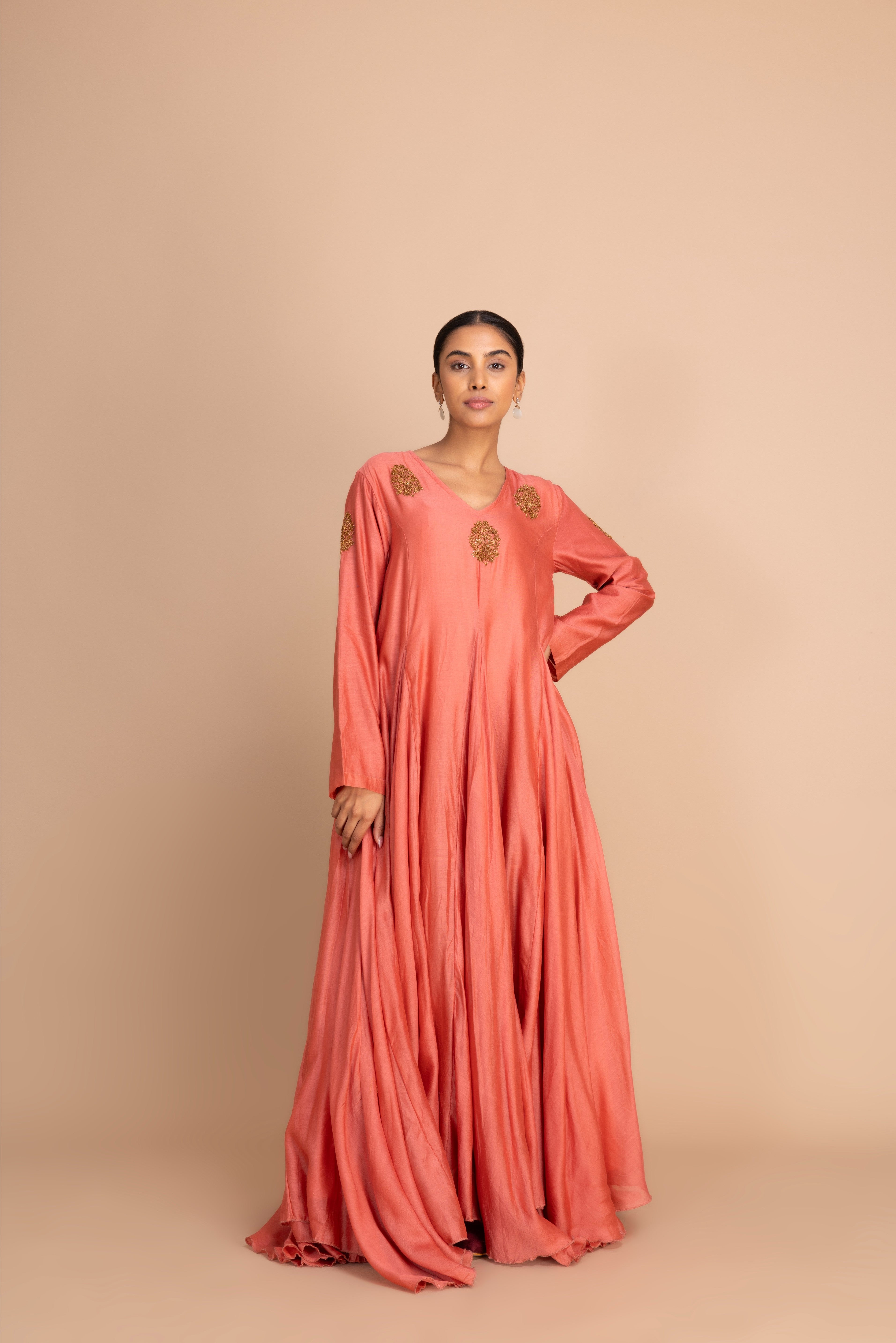 EMBROIDERY 2KLOSH FADED ROSE PERSIAN