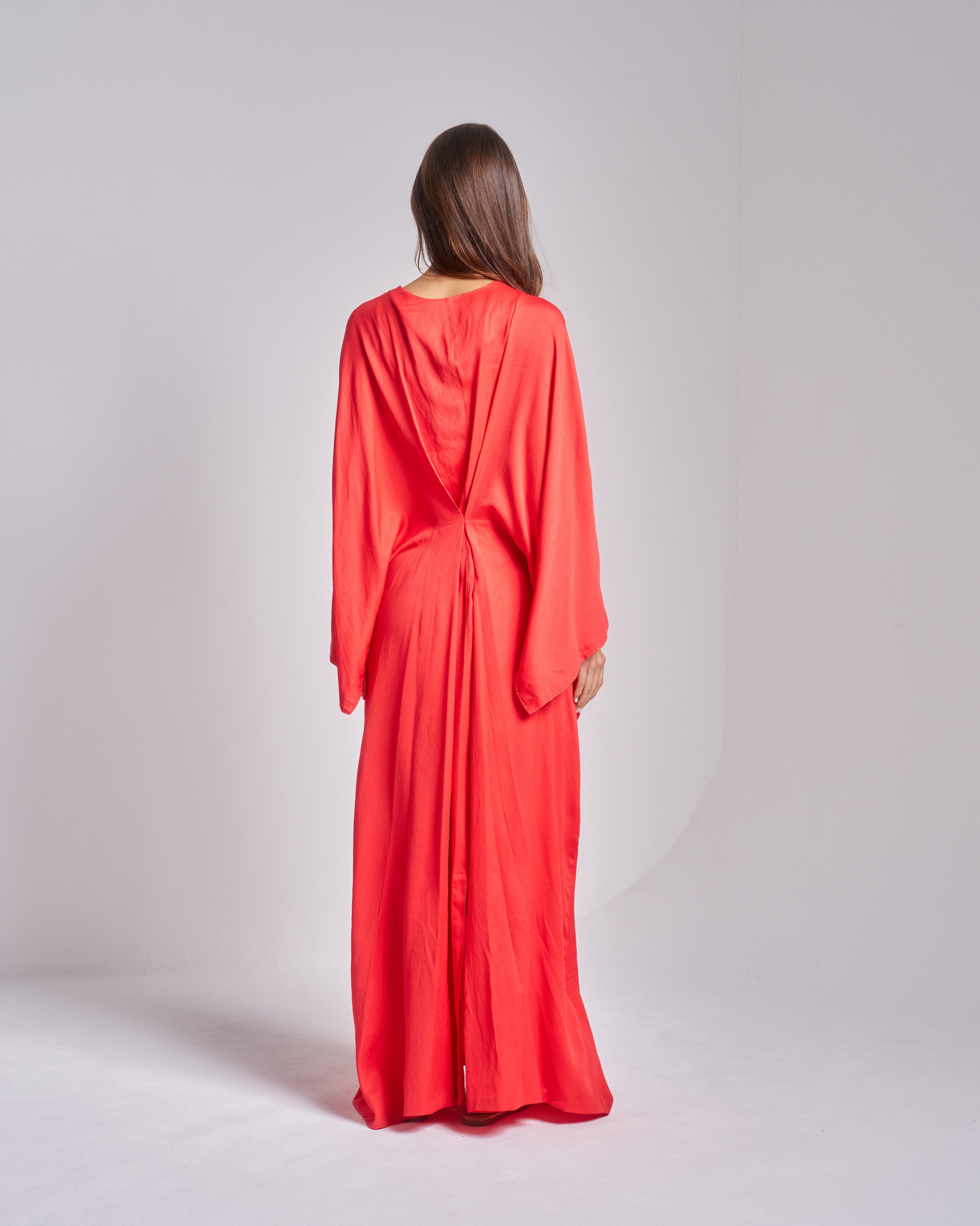 Silk V-Neck Dress