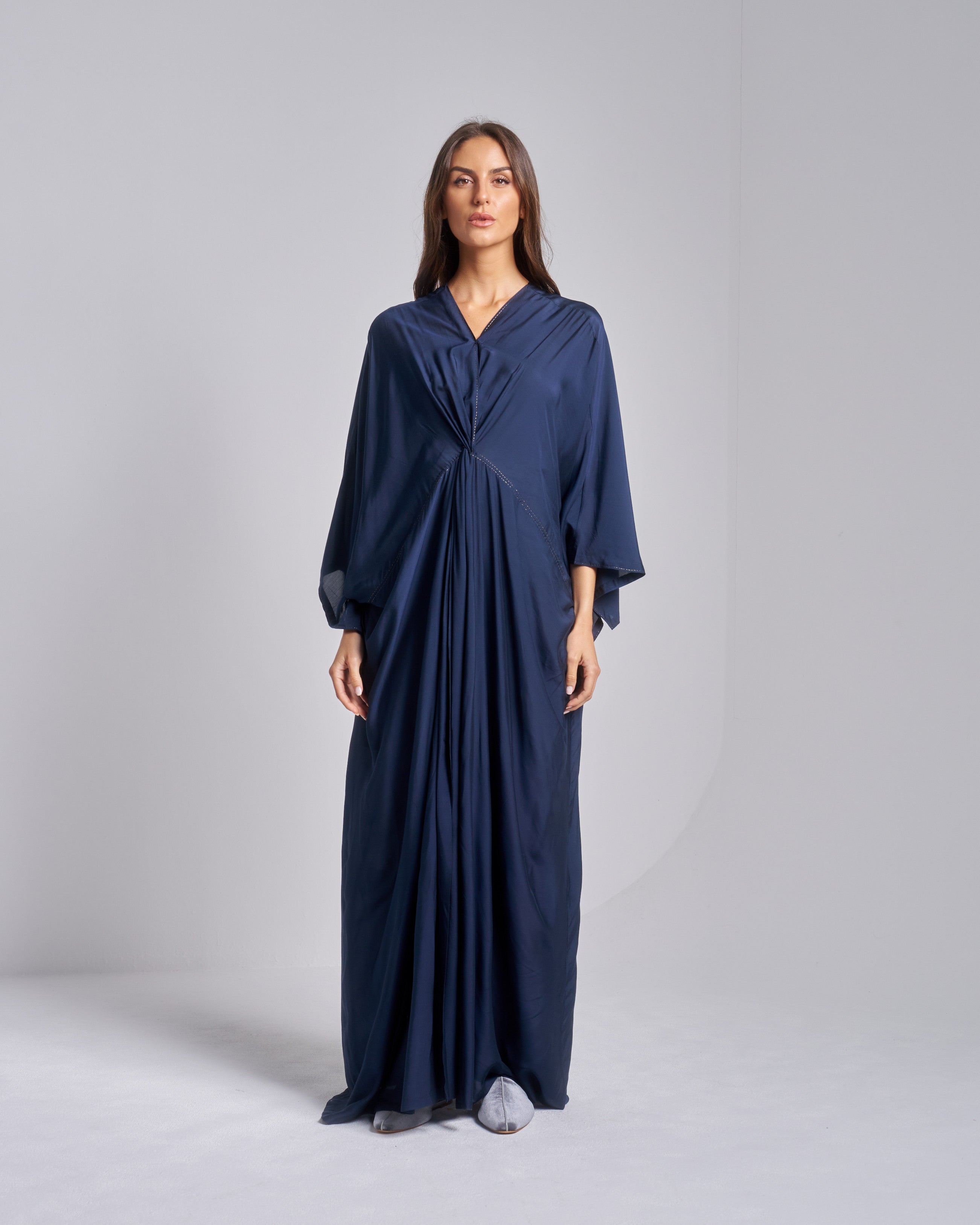 Silk V-Neck Dress