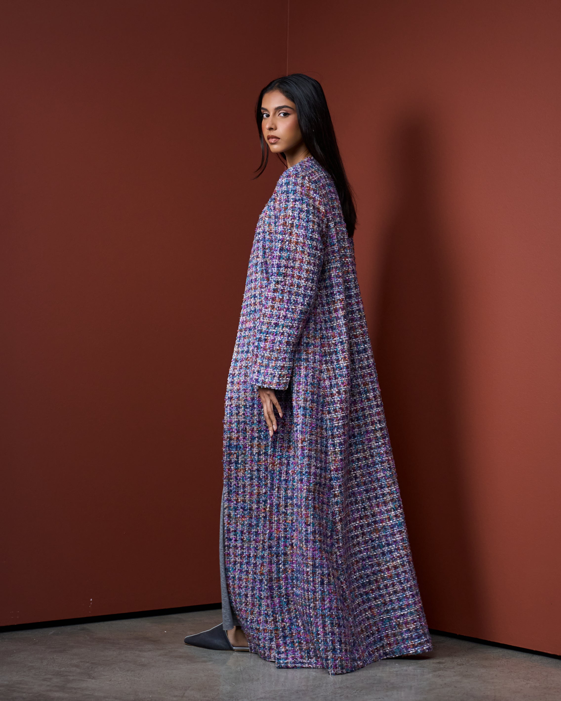 TWEED MIXED COLOR BISHT