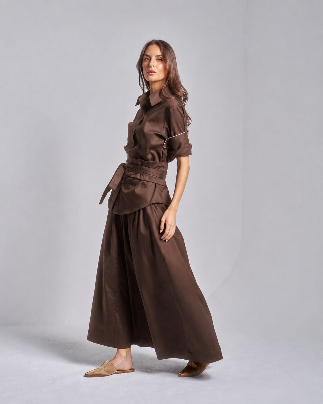 Kimono Belt Skirt Set