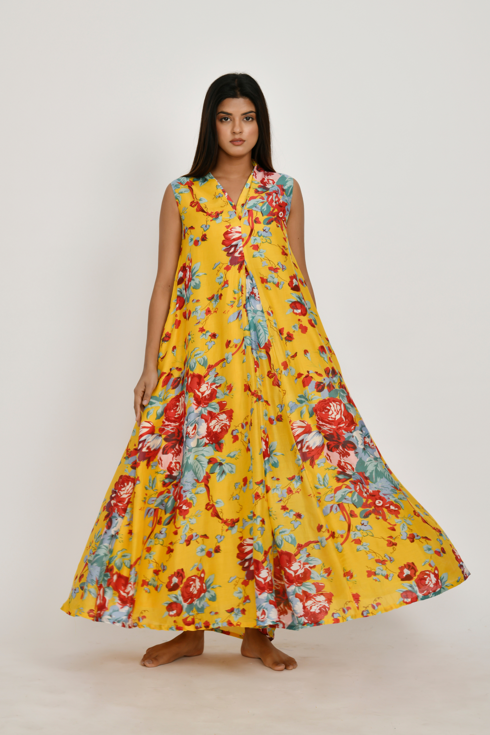 5 Silk Middle Cut Sleeveless 21b