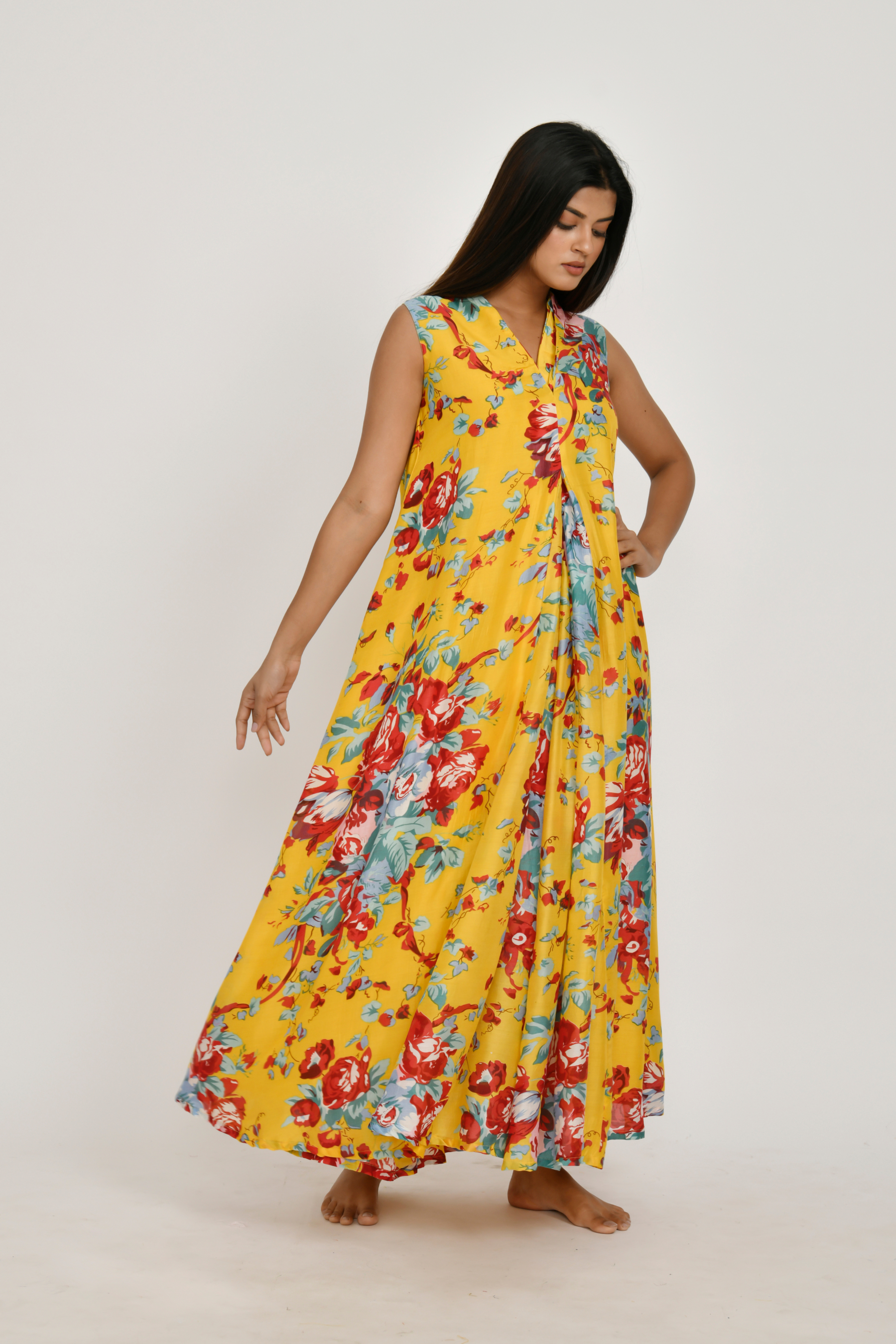 5 Silk Middle Cut Sleeveless 21b