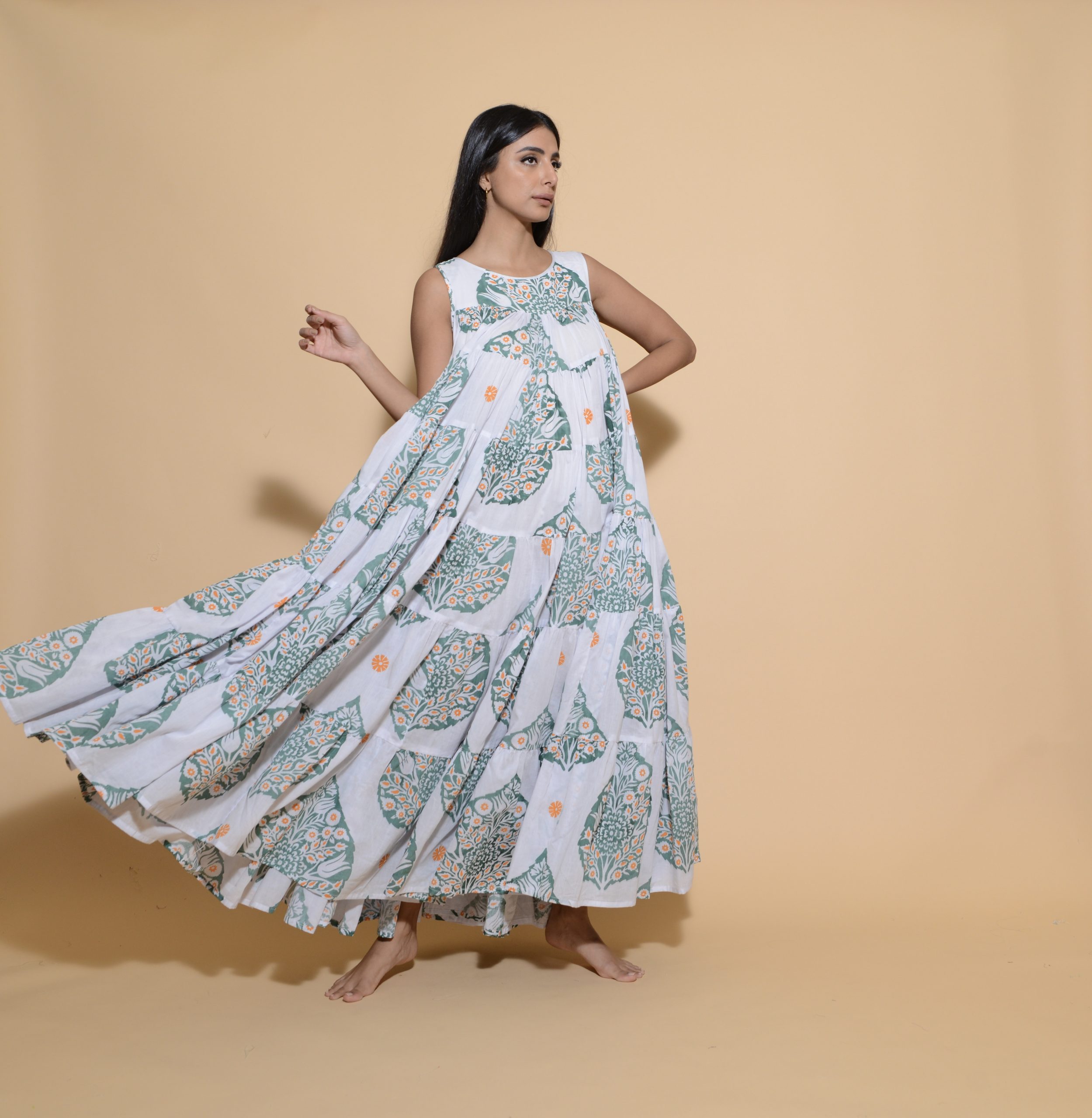 Basic Tier Sleeveless Teal Alocasia