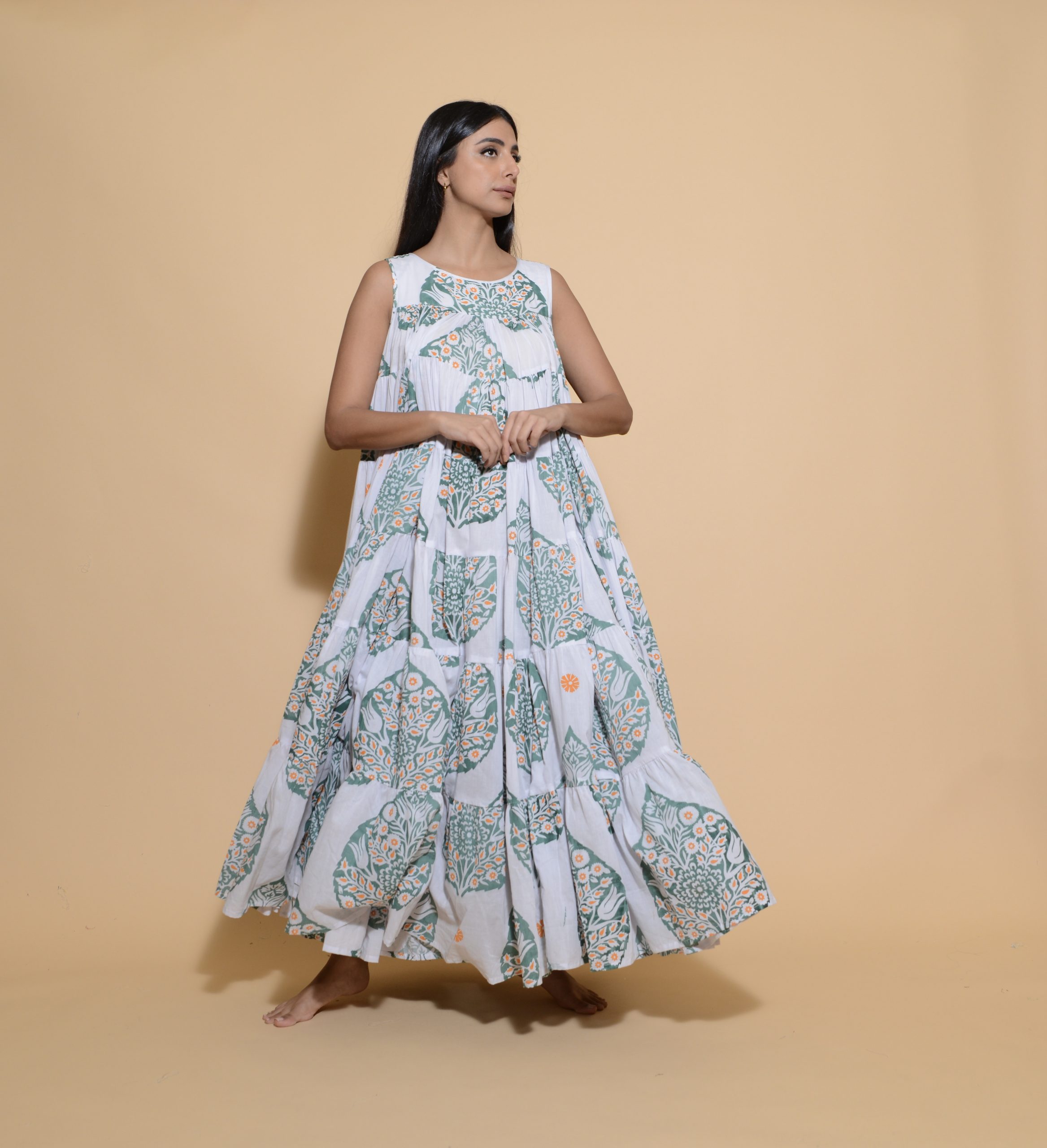 Basic Tier Sleeveless Teal Alocasia