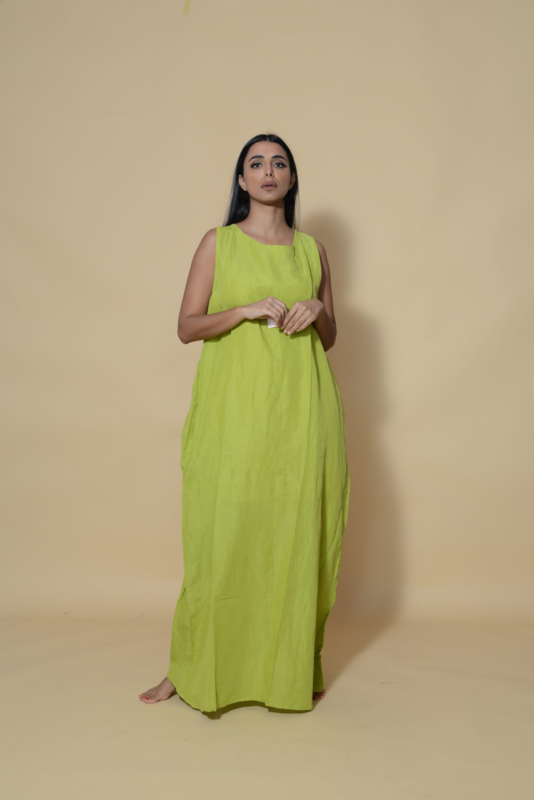 Chaps Linen Dress Green Chaps Linen Dress Green