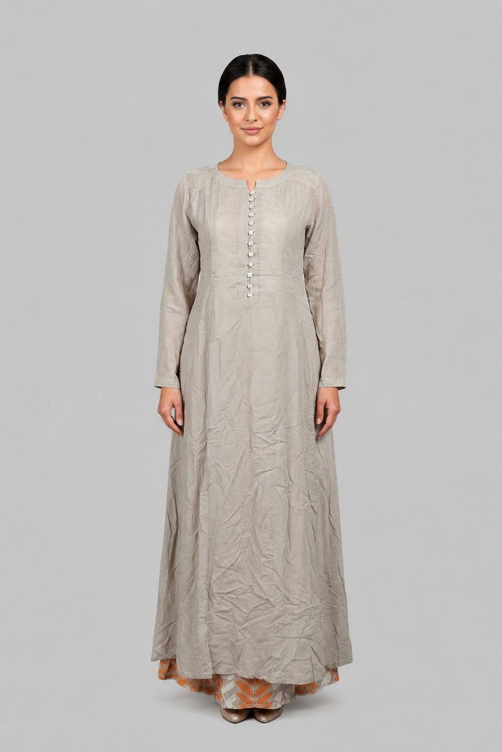 14 Double Button Dress 6B SAHARA