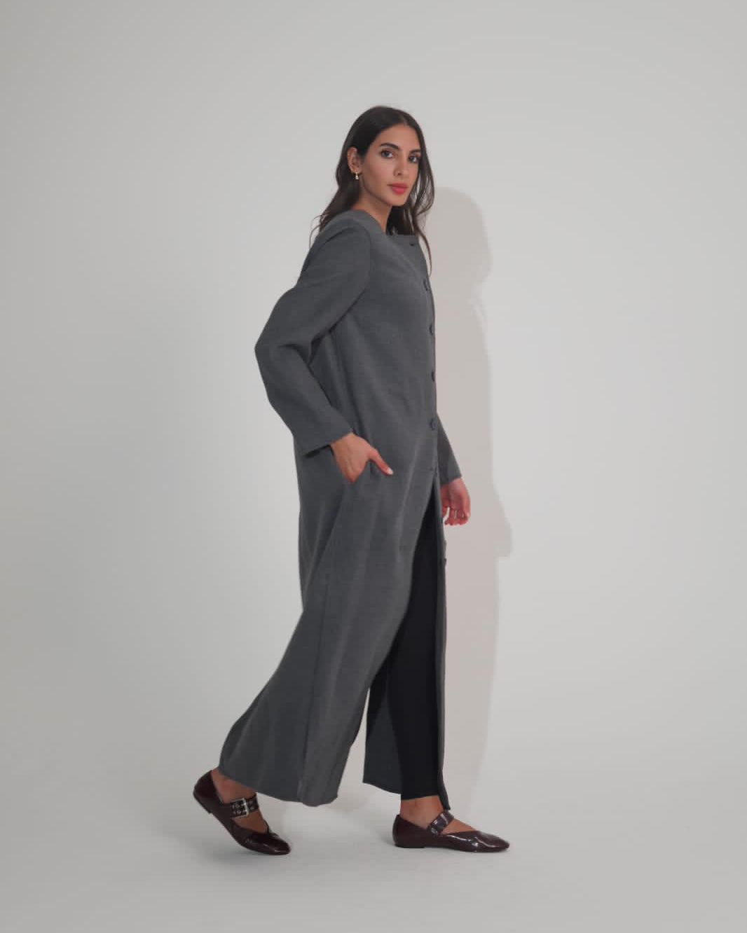 Full Button Long Jacket