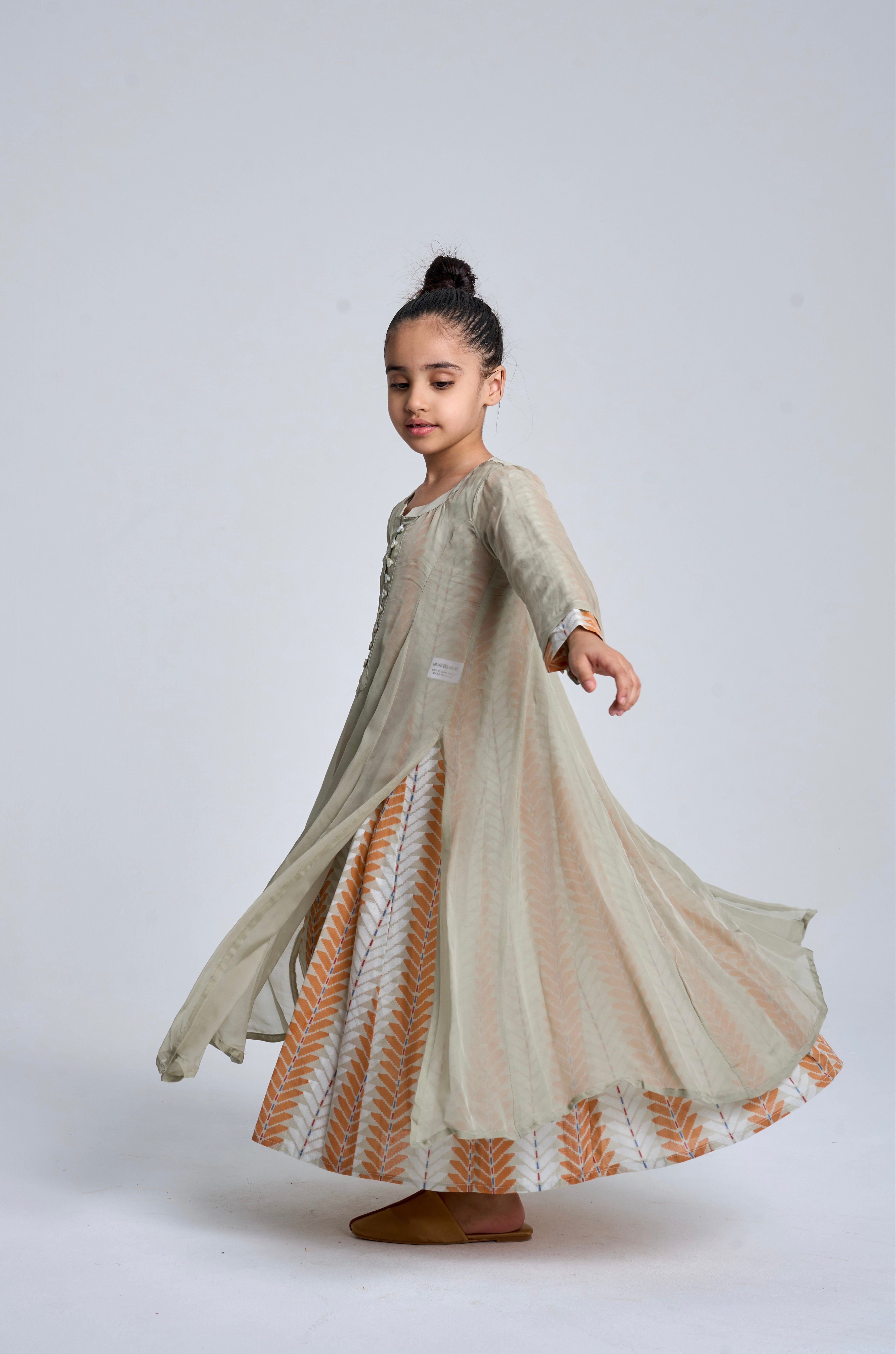 Kids 7 Double Button Dress 6B SAHARA