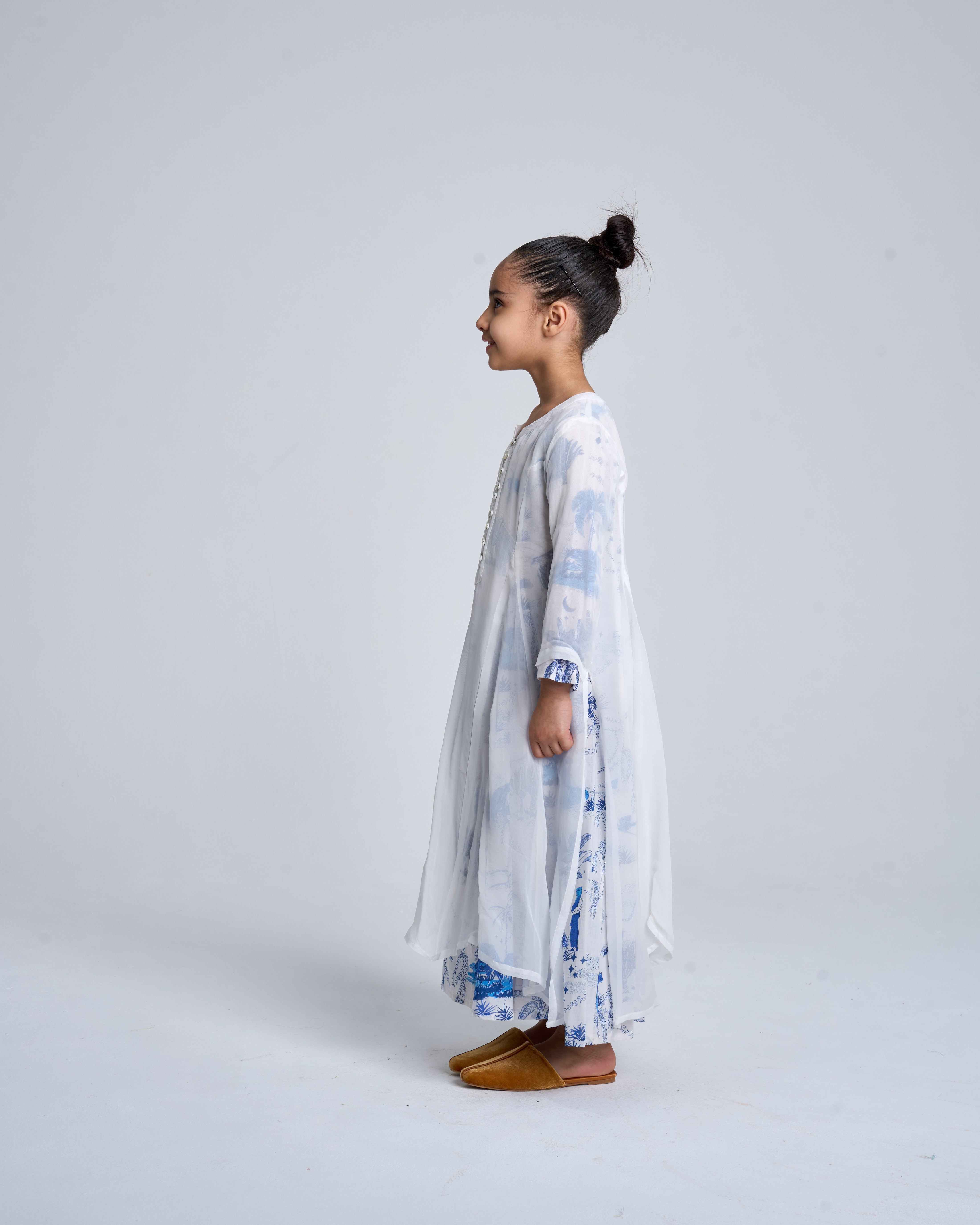 Kids 7 Double Button Dress 10A SAHARA