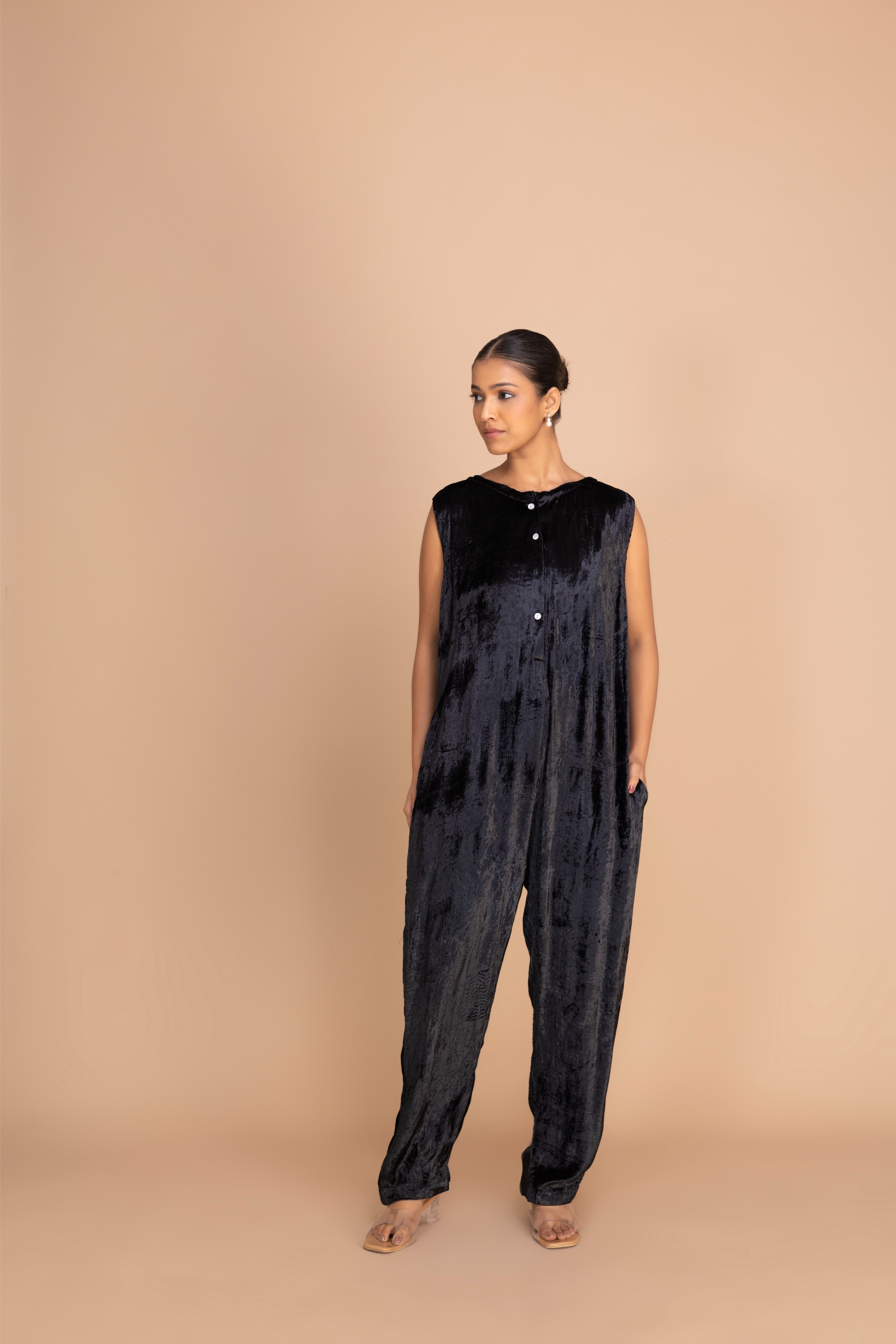 11 BISHT VELVET JUMPSUIT 12A PERSIAN