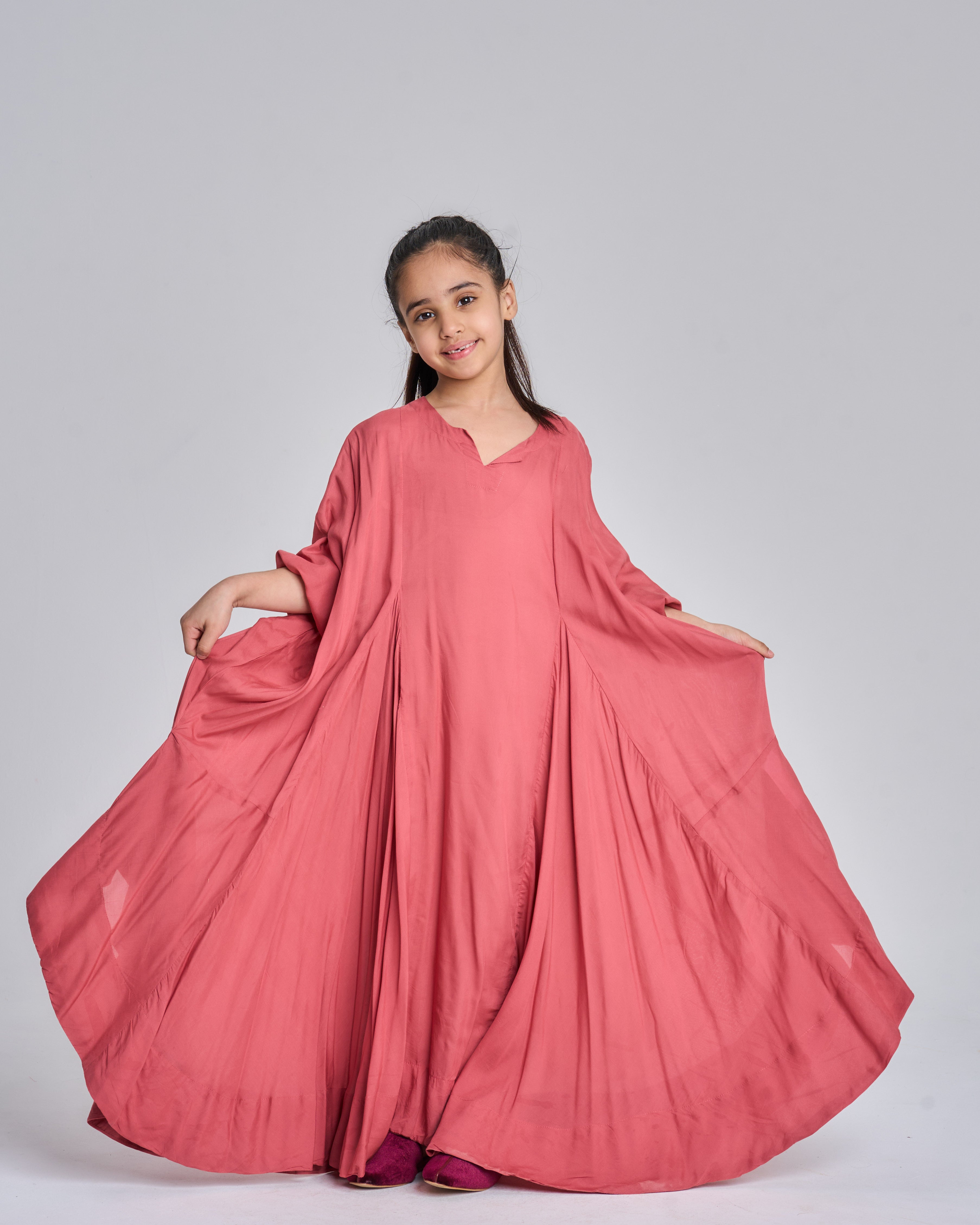 KIDS 3WIDE BOTTOM FADED ROSE PERSIAN