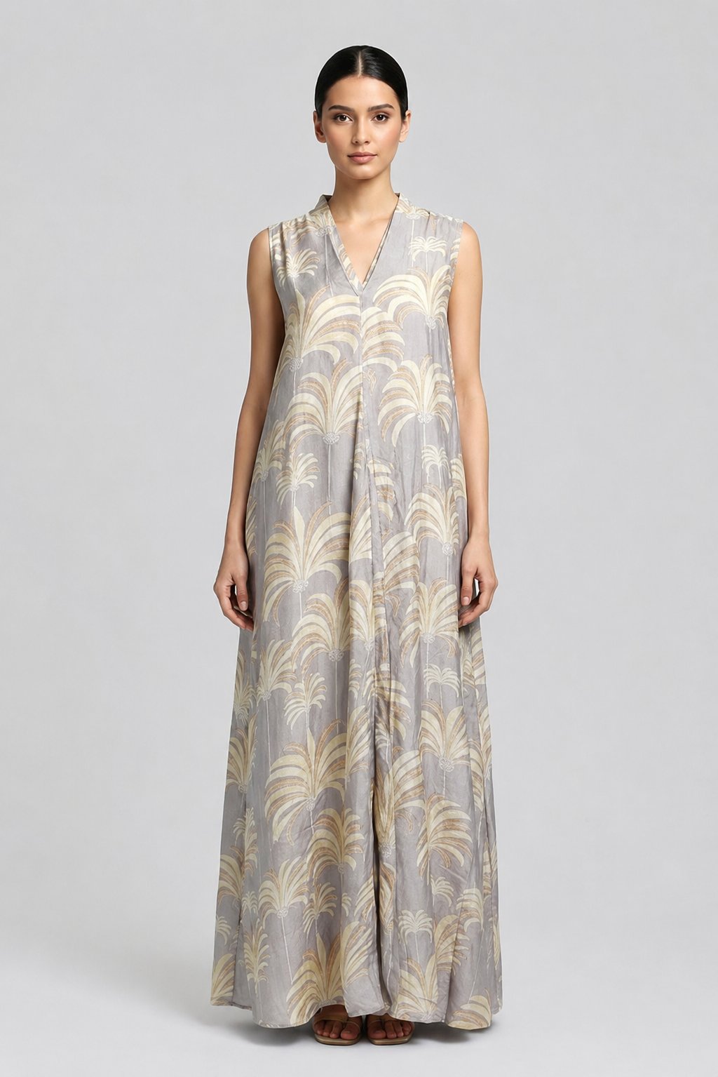 5 Silk Middle Cut Sleeveless 7A